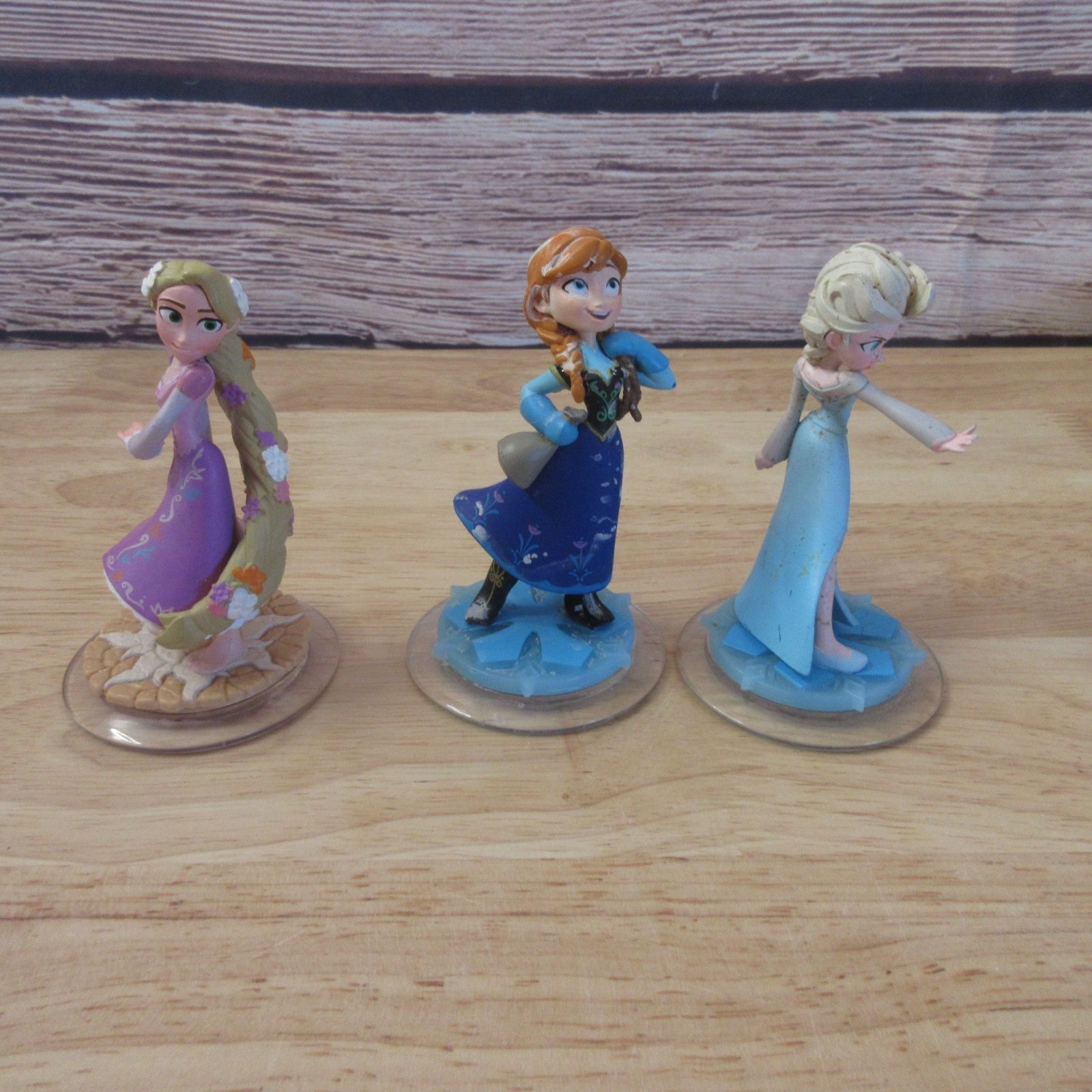 Set of 3 – Disney Infinity Frozen Anna & Elsa Figures. Princess Rapunzel