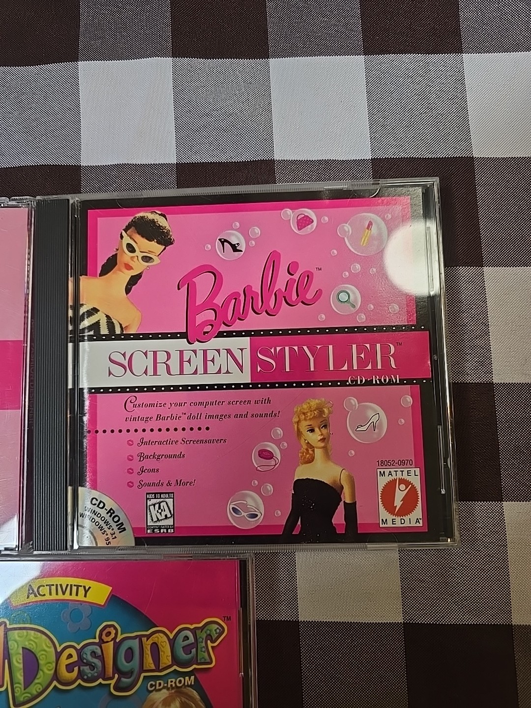 Barbie CD-ROM PC Games Lot Of 3: Fashion Designer, Screen Styler, Nail Designer