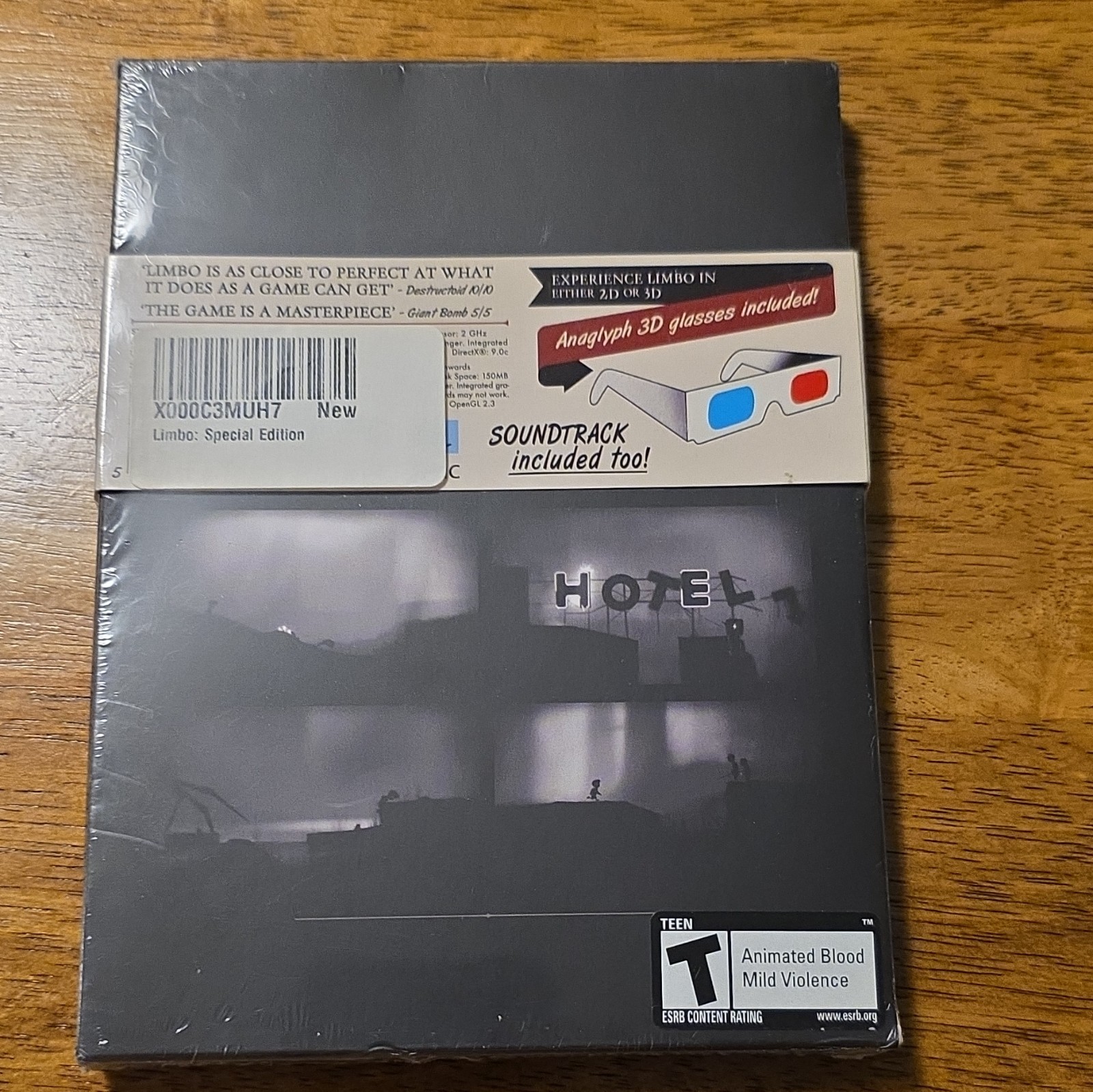 Playdead LIMBO Special Edition + Soundtrack, 3D Compatible PC Platformer (T)