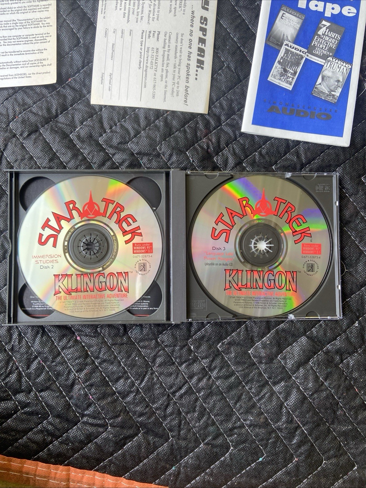 1996 Star Trek Klingon The Ultimate Interactive Adventure CD-ROM PC Game