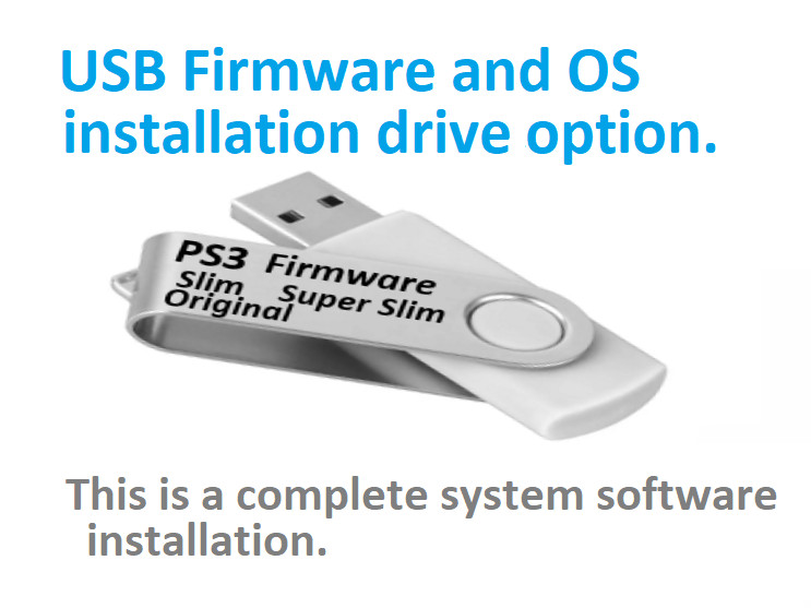 PS3 Original, Slim, Super SIim Internal Hard Drive 500GB w USB Firmware Option