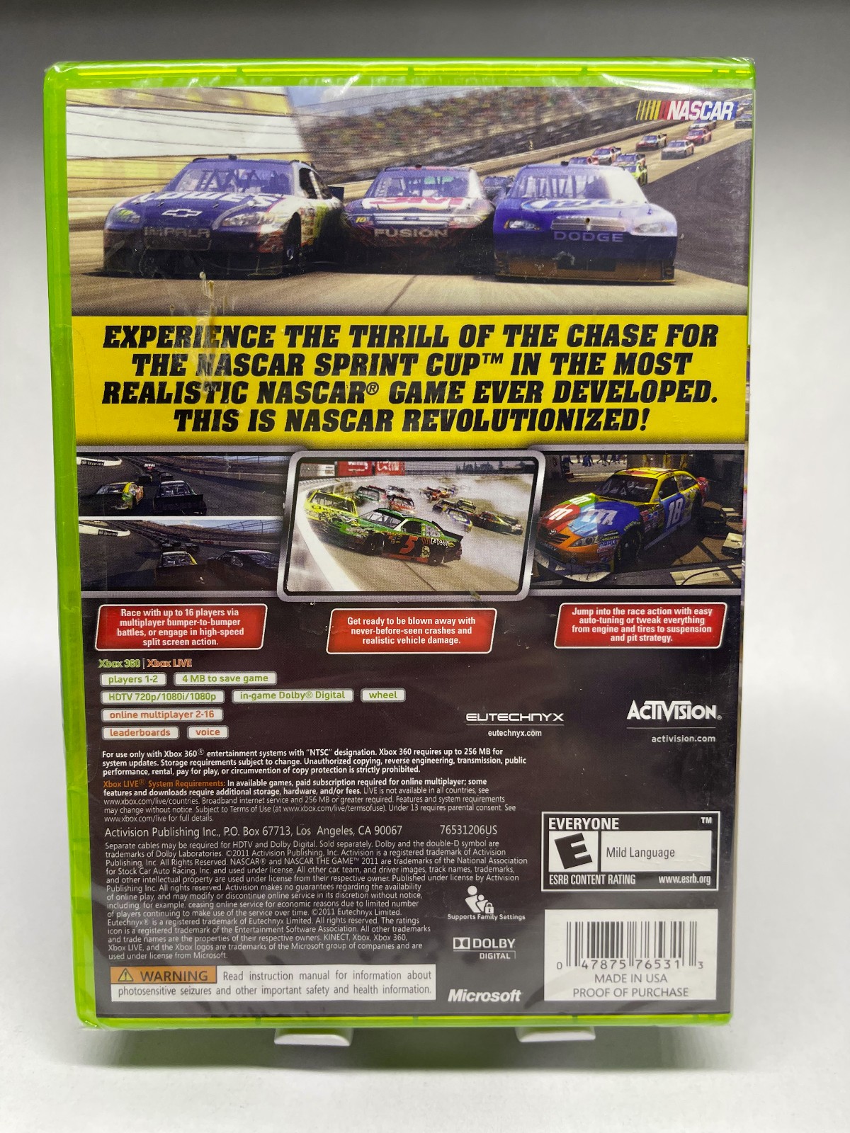 NASCAR The Game 2011 BRAND NEW SEALED Microsoft Xbox 360