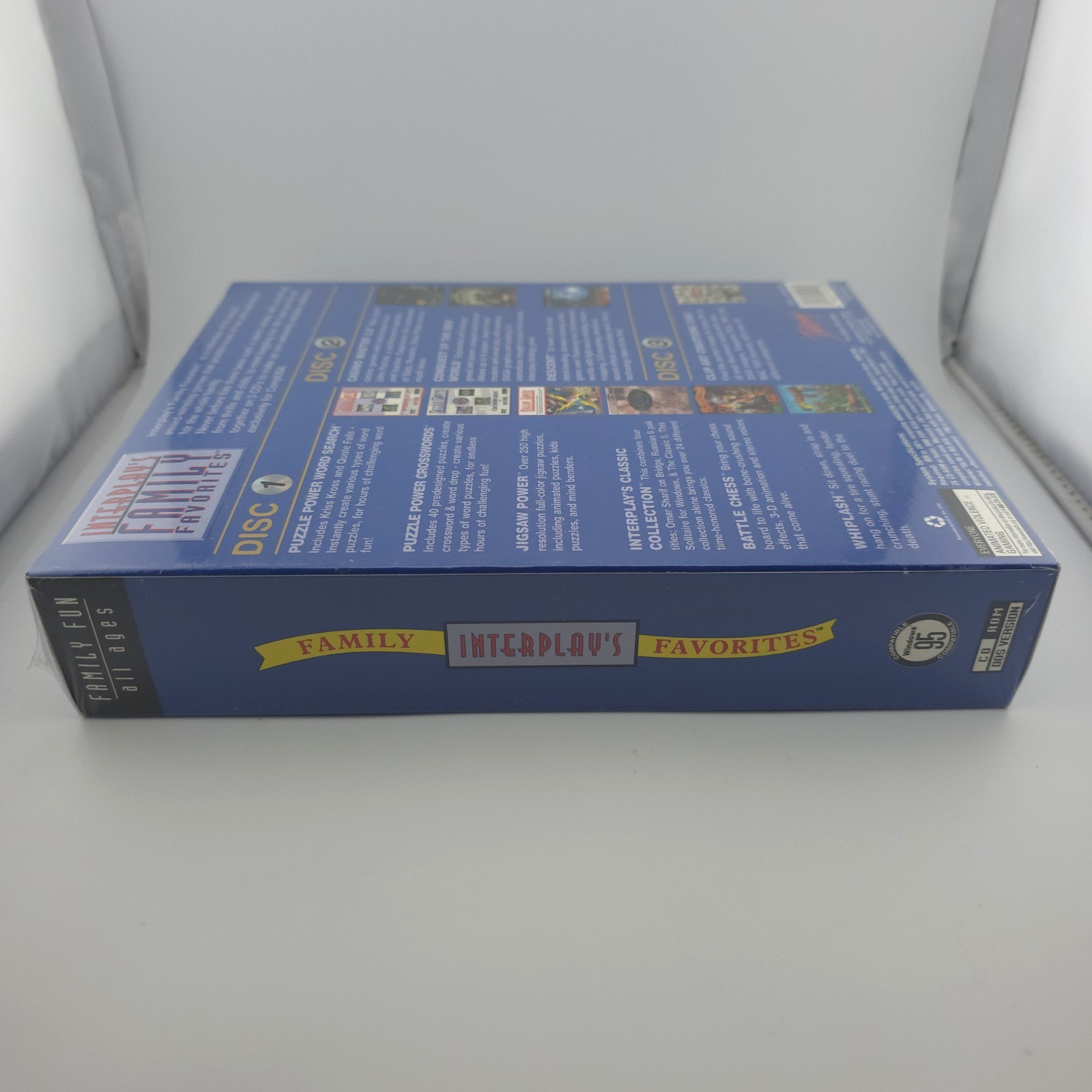 Interplay’s Family Favorites: Hours of Family Fun!, 1998, Big Box, New & Sealed