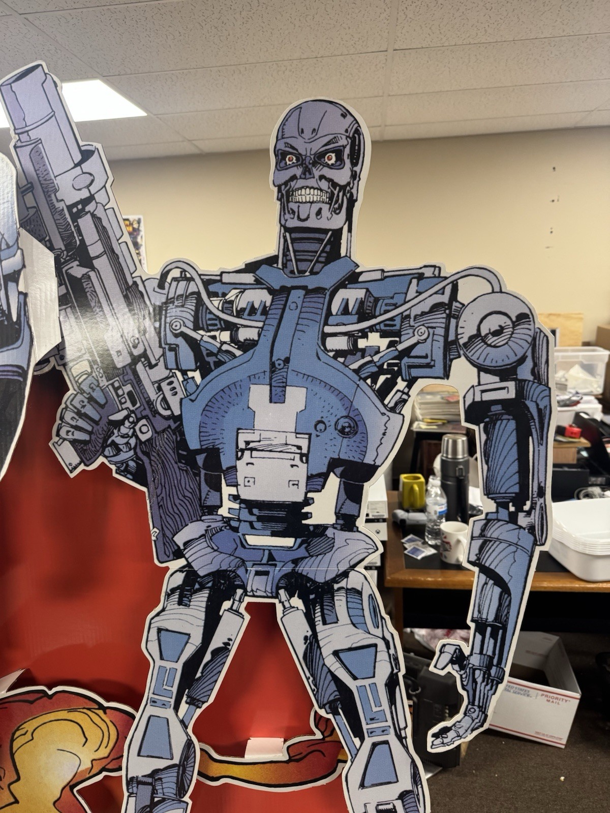SNES Robocop vs Terminator RARE 7ft STORE DISPLAY STANDEE NINTENDO