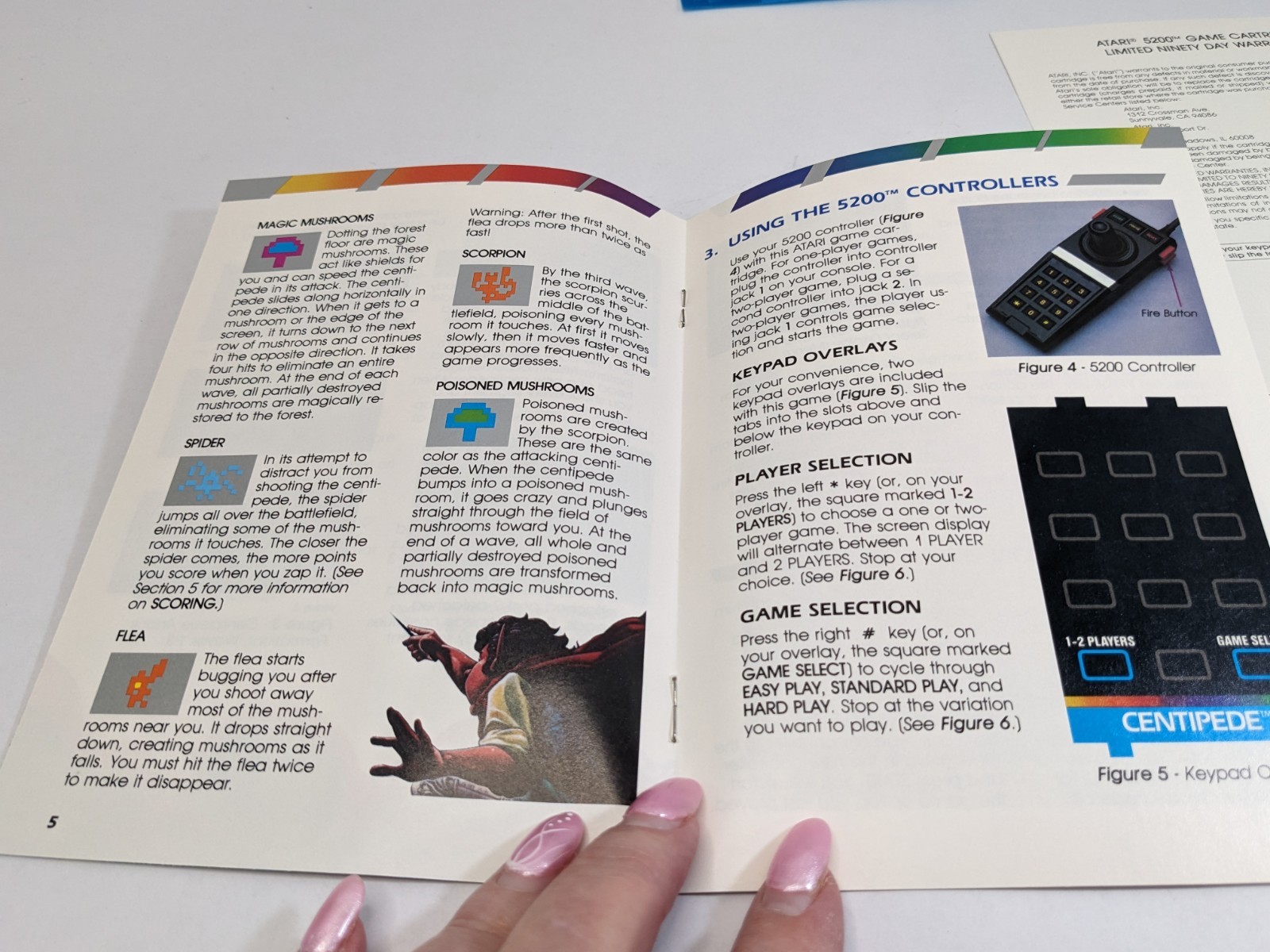 Centipede (Atari 5200, 1982) Complete In Box – Pristine Contents Vintage Retro