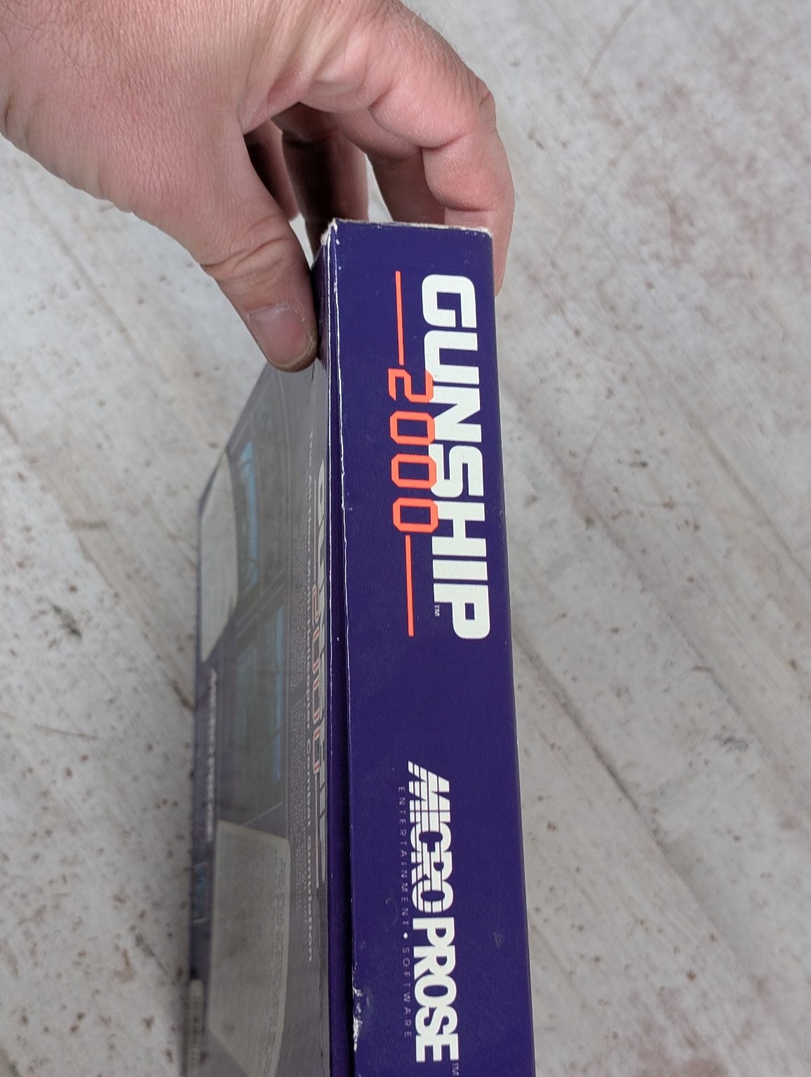 Gunship 2000 IBM PC Video Game Combat Simulation Helicopter Big Box 5″ Floppy