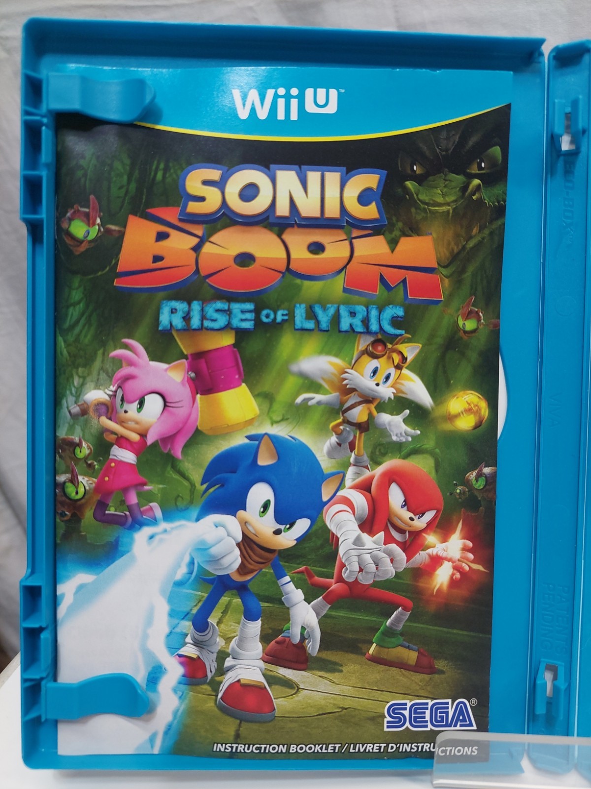 Sega Sonic Boom: Rise Of Lyric Nintendo Wii U Complete Tested CIB VG Disc