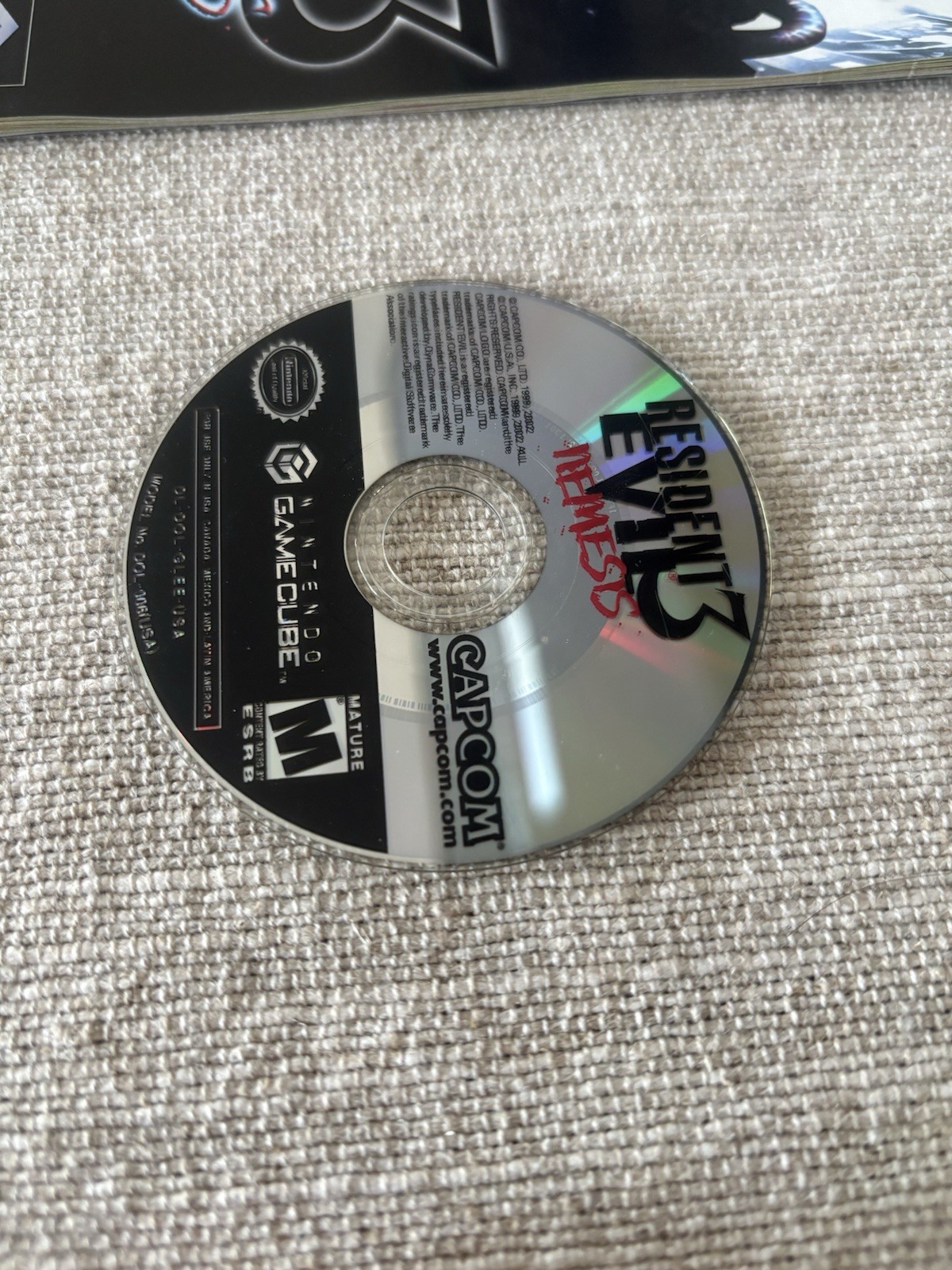 Resident Evil 3 Nemesis with manual and Resident Evil 0.