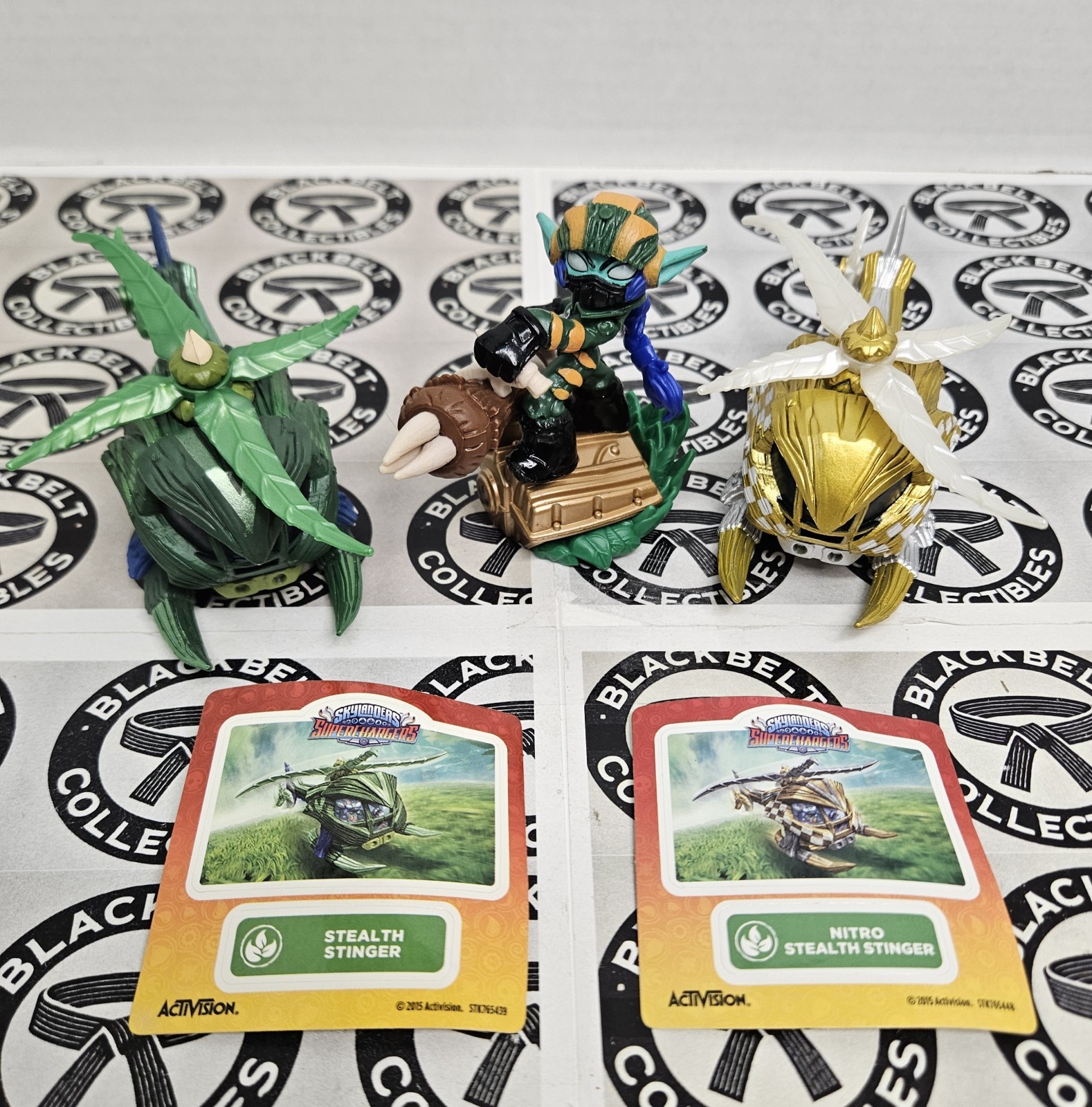 Lot Of 3 Skylanders Superchargers Stealth stingers & Stealth Elf