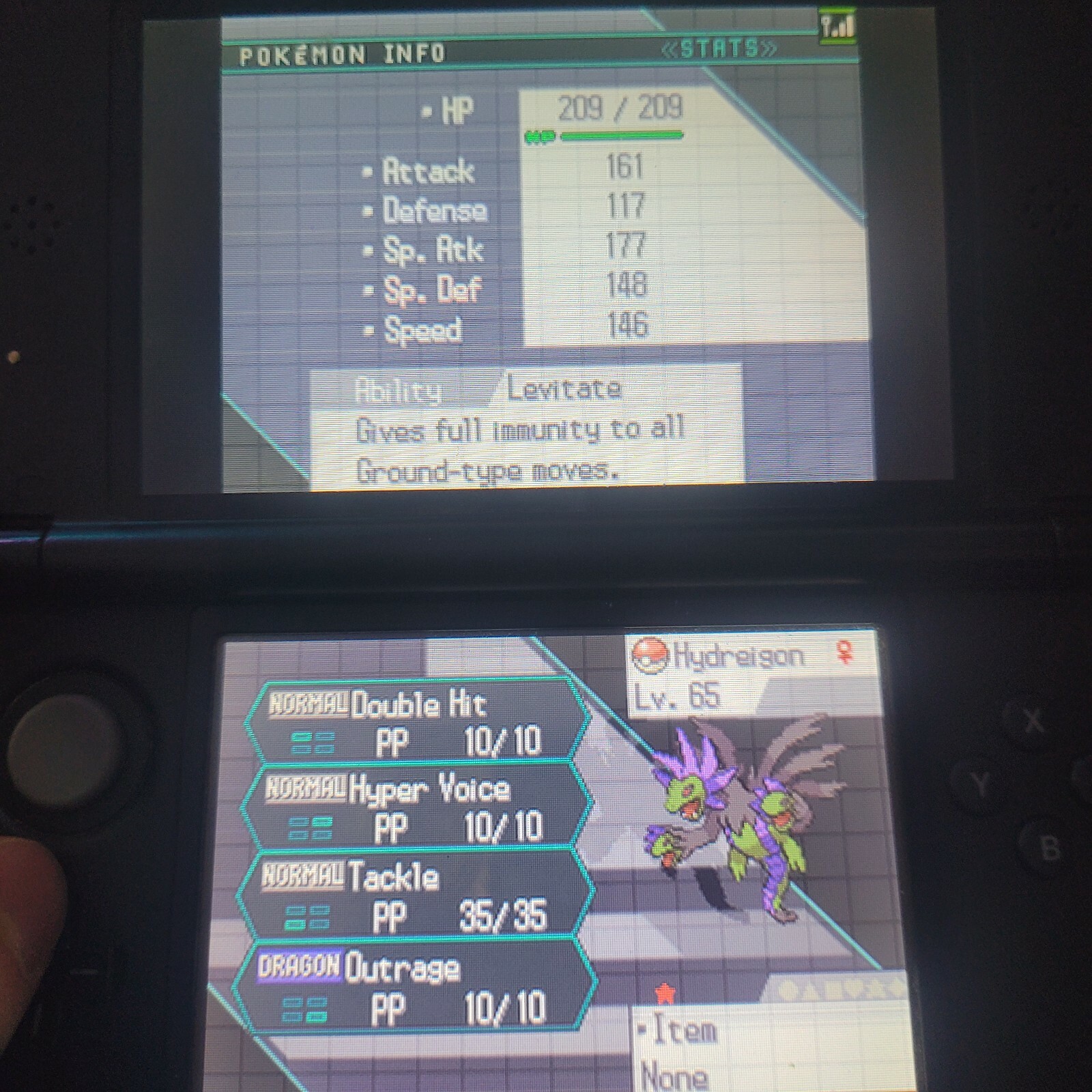 Pokemon Black Authentic Nintendo Ds Preloaded with all 649 Pokemon Max Items