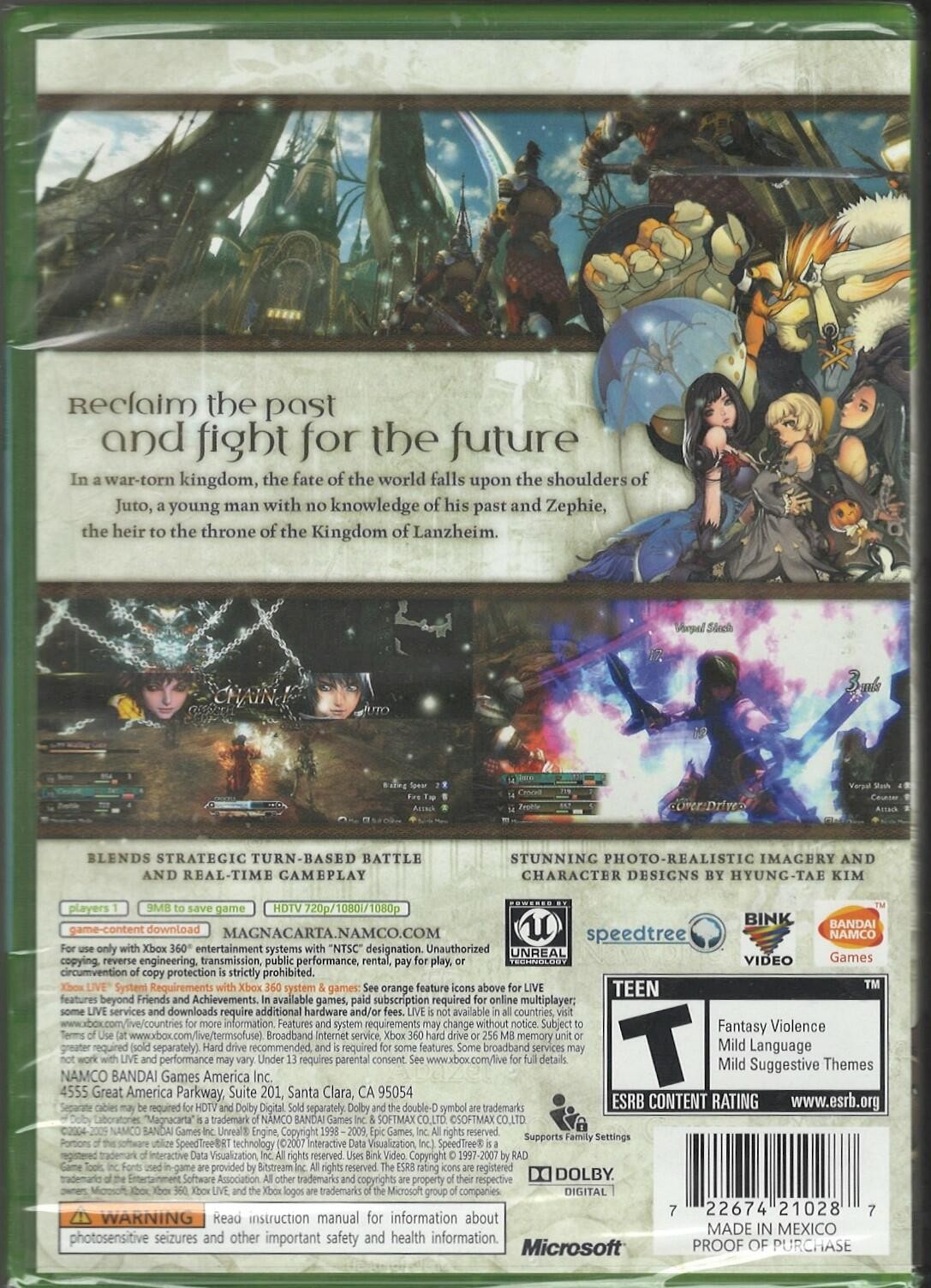 Magna Carta 2 Xbox 360 (Brand New Factory Sealed US Version) Xbox 360