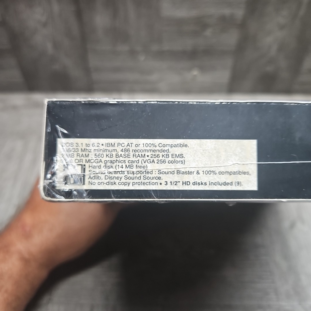 ALONE IN THE DARK 2 SEALED BIG BOX IBM DOS 3.5″ DISKS