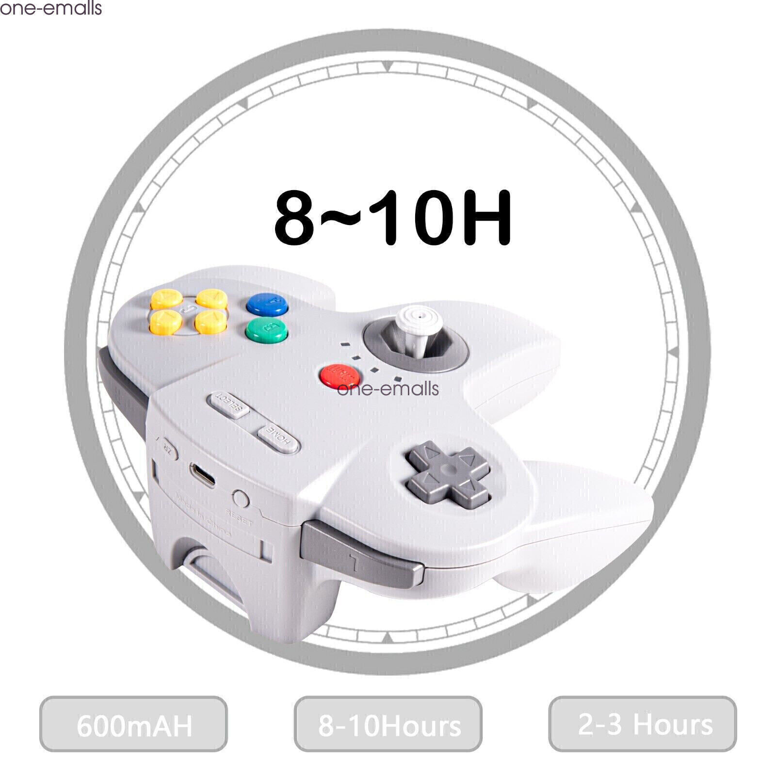 Wireless N64 Controller for Nintendo 64 Console PC Windows Switch w/ Rumble Pak.
