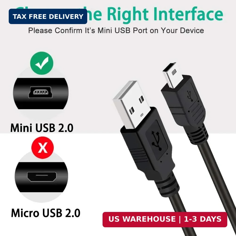 PS3 Charger Cable,10ft PS3 Controller Charging Cord,Mini USB Cable
