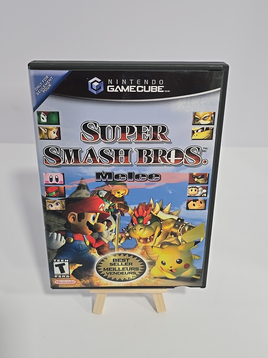 Super Smash Bros Melee Nintendo Platinum Gamecube Bundle CIB Extremely RARE