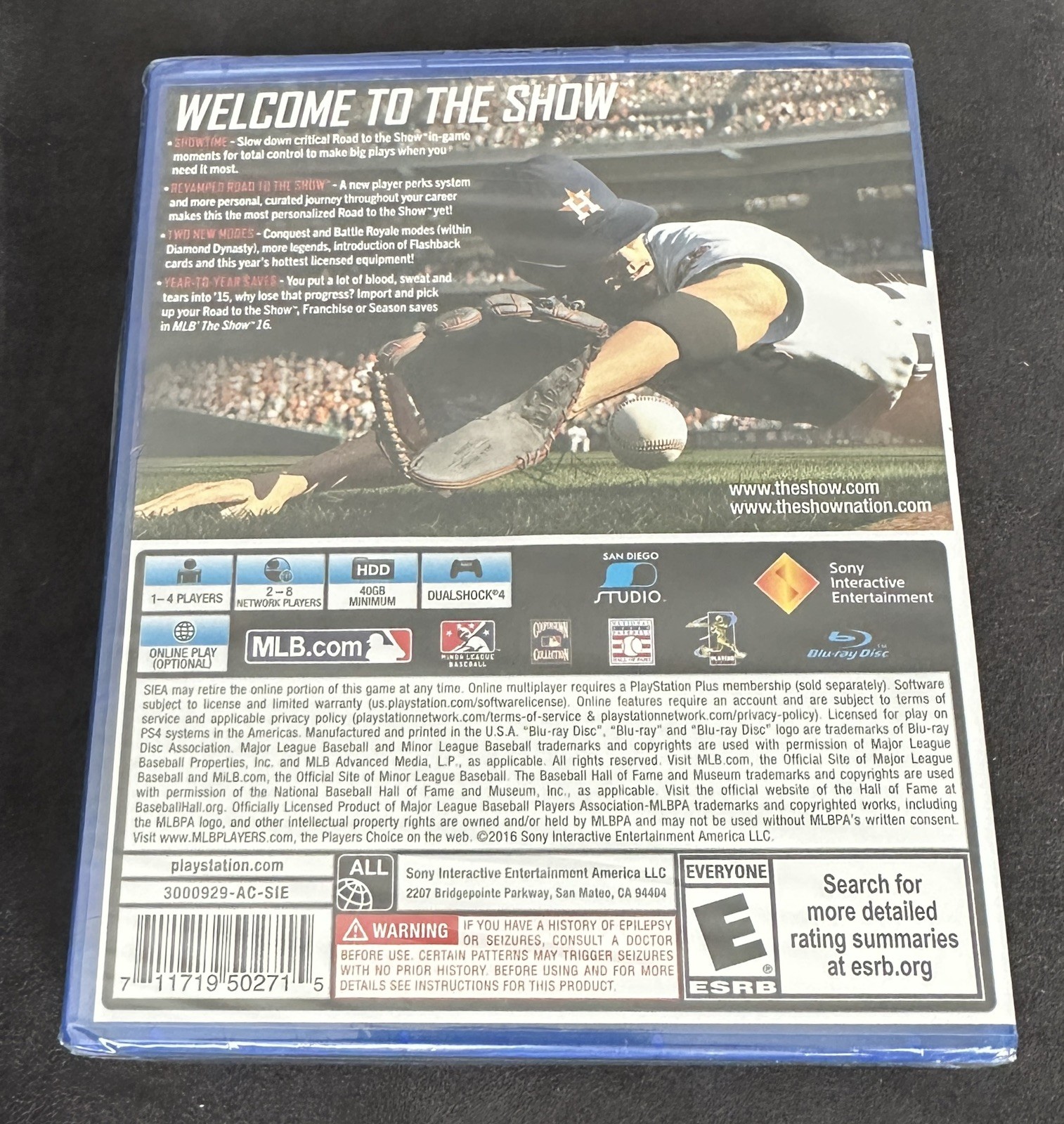 THE SHOW 16 Sony PlayStation 4 PS4 Game BRAND NEW/SEALED!! ONLY ON PLAYSTATION!!