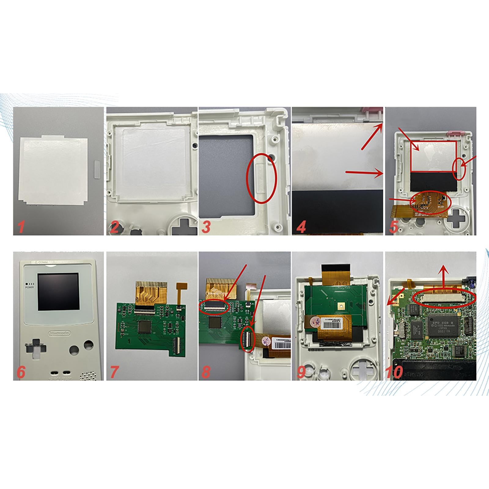 Touch Control Backlight LCD Screen Modification PCB Kit For Nintendo Game Boy
