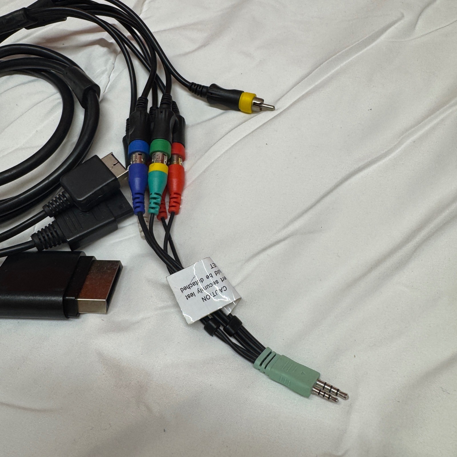 Universal Component AV Cable for Xbox 360 PS2 PS3 Wii HDTV High Def 3-in-1 Black