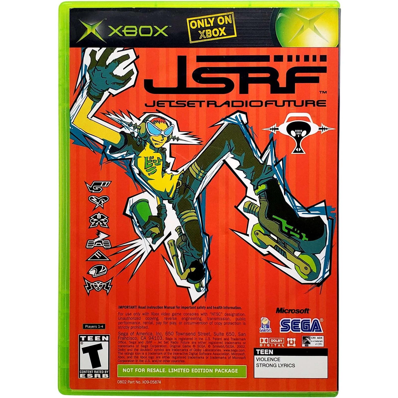 Sega GT 2002 & JSRF – Microsoft Xbox Pristine Tested Authentic