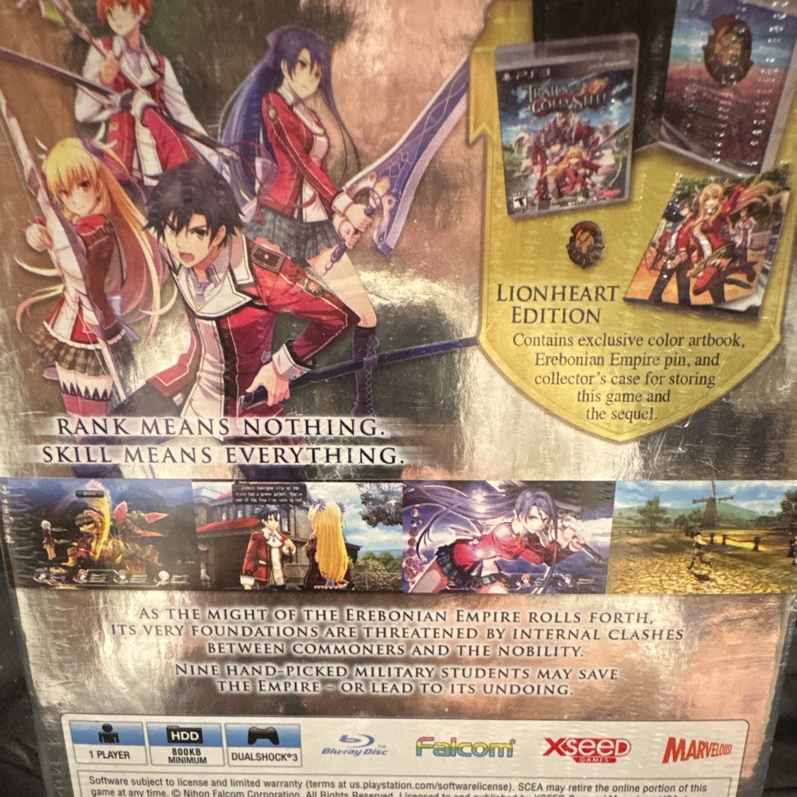 XSEED Trails of Cold Steel Lionheart Edition Sony PS3 new sealed PlayStation 3