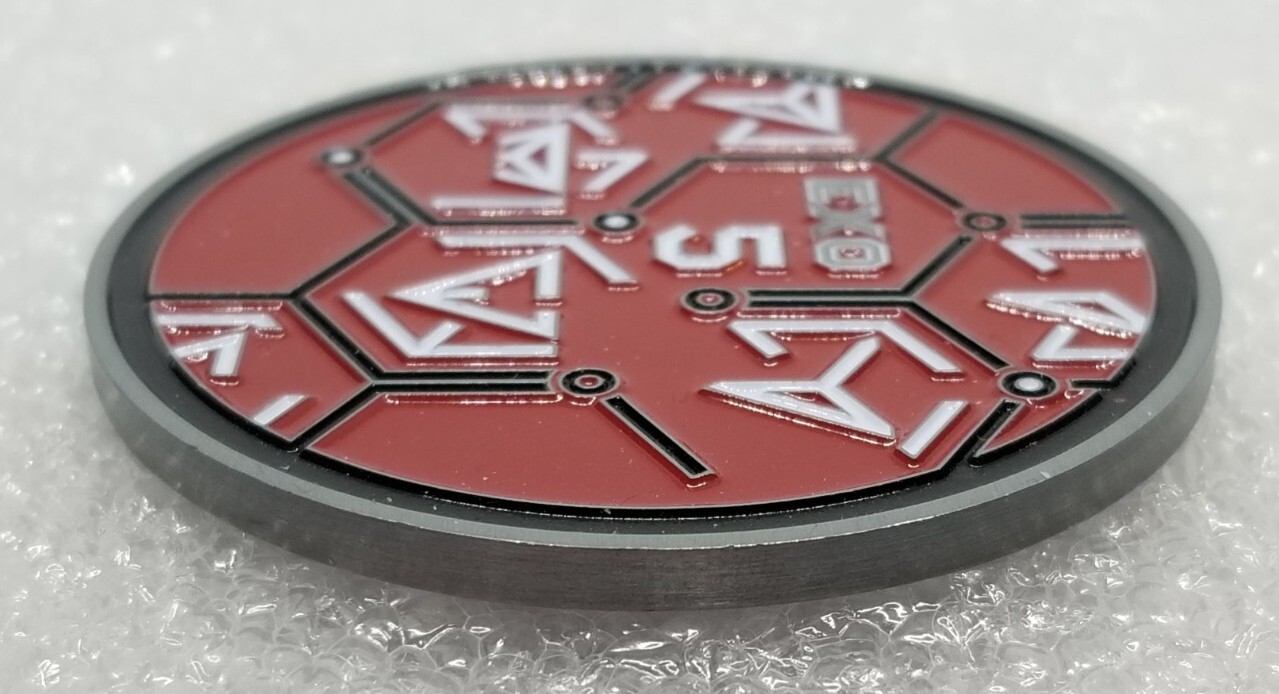 Niantic Labs Ingress 2017 Exo 5 Challenge Coin, Iron On Patch & Pin Lot