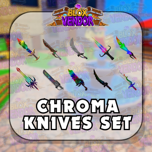 Murder Mystery 2 MM2 | Chroma Knives Set | Chroma Godly Knives and Guns