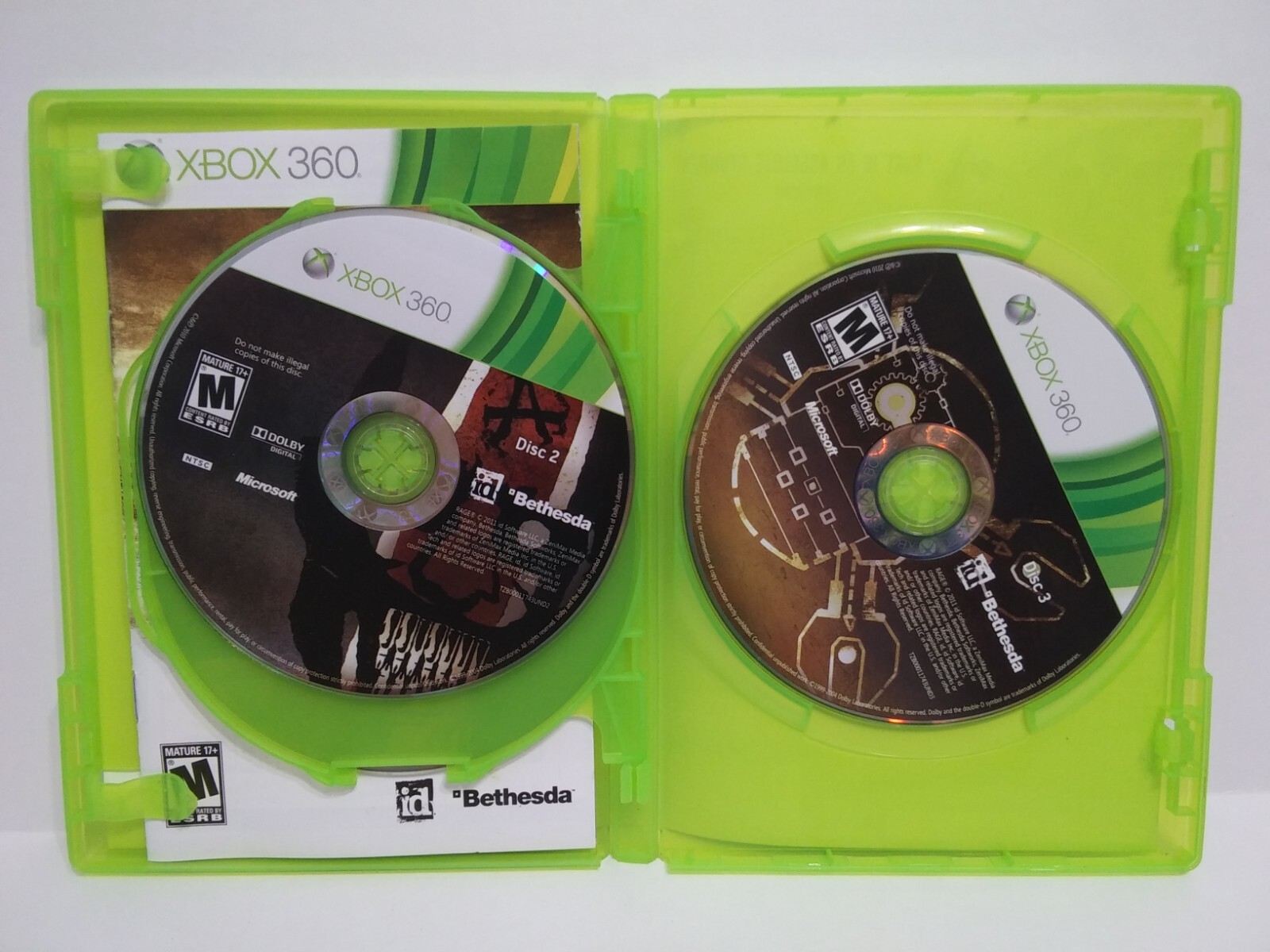 Rage Microsoft Xbox 360 Video Game