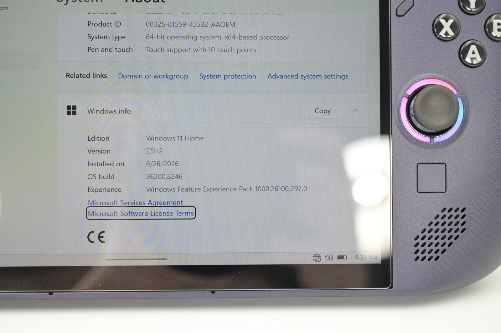 Lenovo Legion Go S Z1 Extreme 32GB RAM 1TB SSD Nebula Violet – Case (Windows OS)