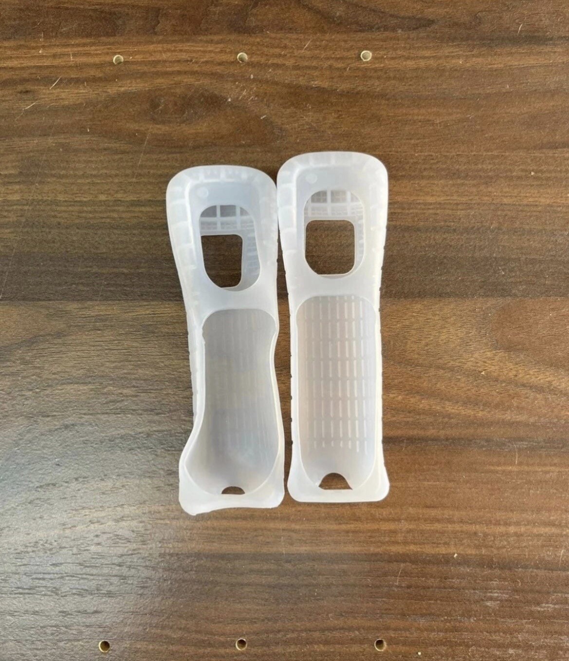2 Nintendo Wii Controller Silicone Rubber Sleeve Grip Sheath Clear RVL-022 VGC