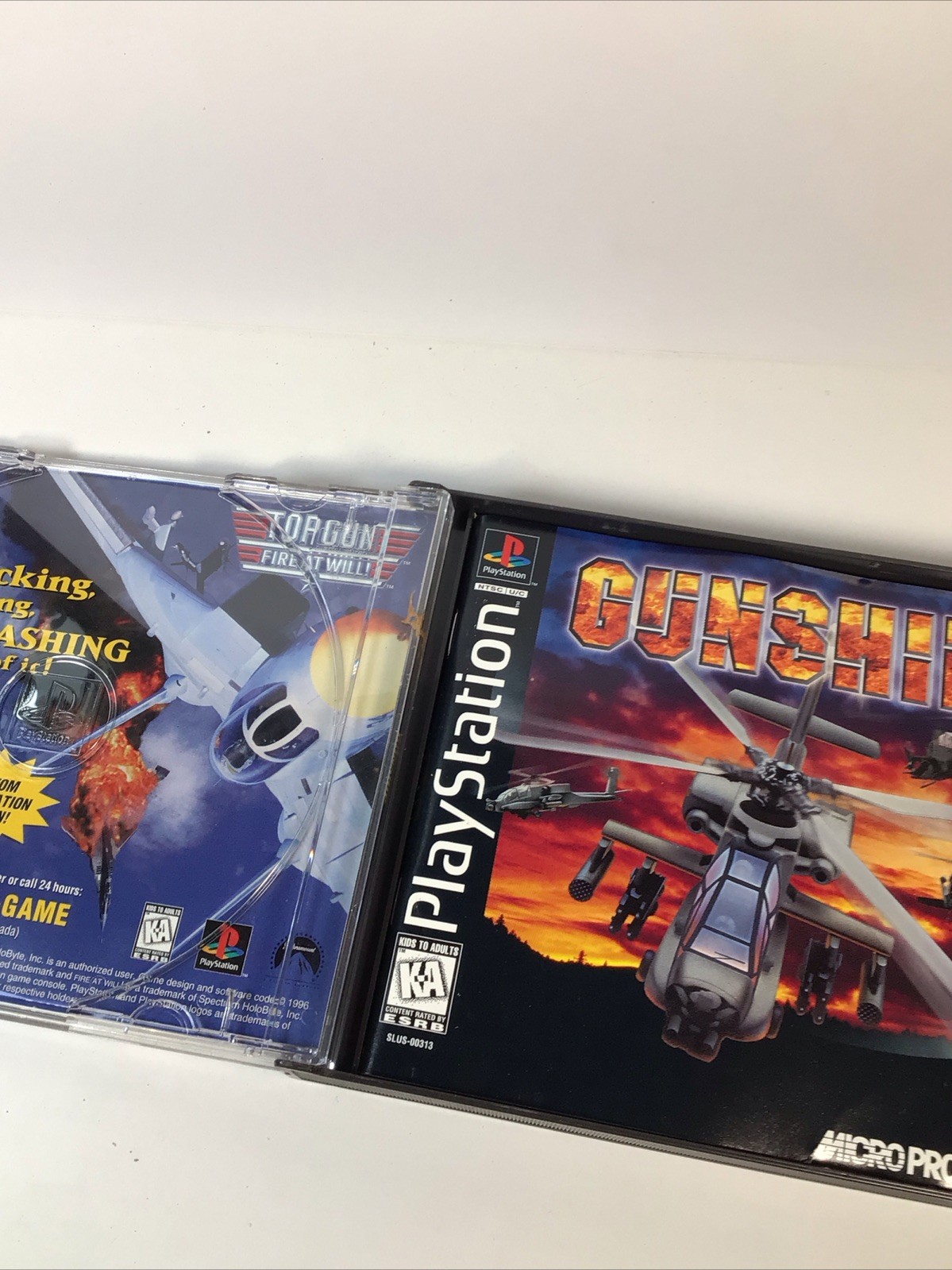 1996 Gunship PS1 Video Game Sony PlayStation 1 Complete w/ Manual CIB