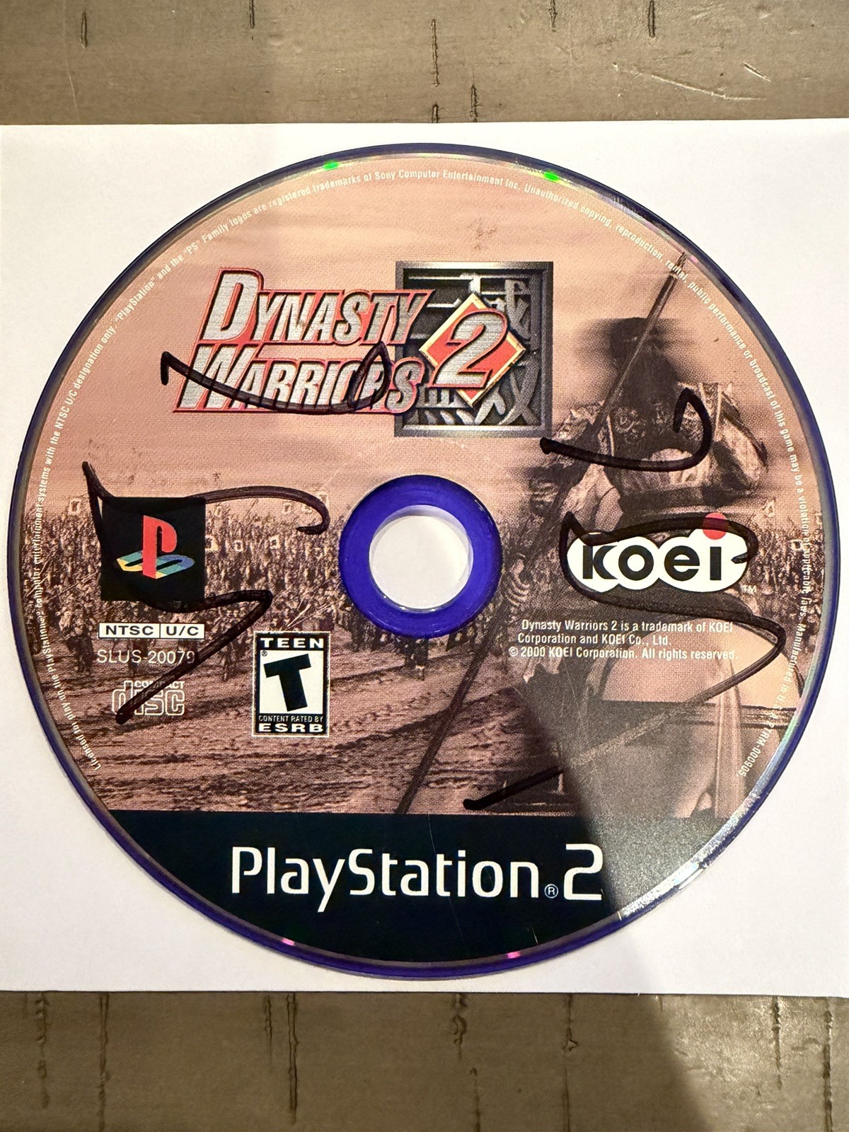 Dynasty Warriors 2; Loose (Sony PlayStation 2, 2000)