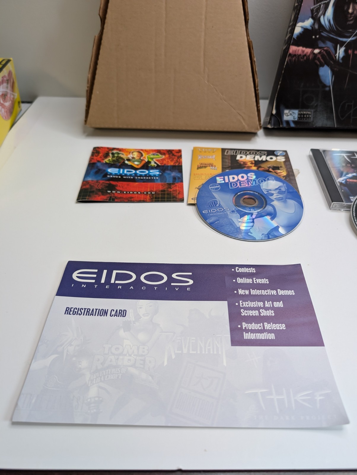 Thief Dark Project EIDOS Trapezoid Big Box PC Game Complete CIB Demo Disk 1998