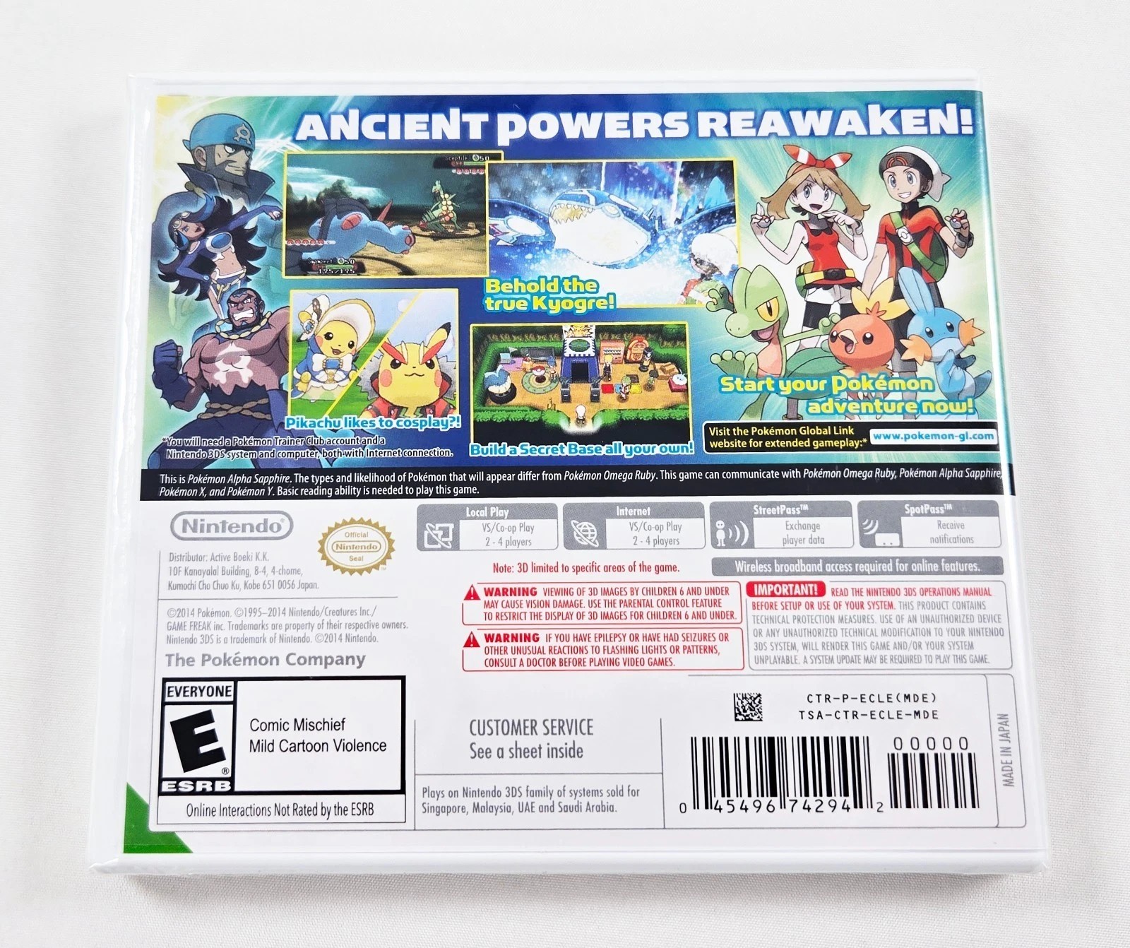 Brand New Sealed- Pokemon Alpha Sapphire Nintendo 3DS – Free Shipping USA