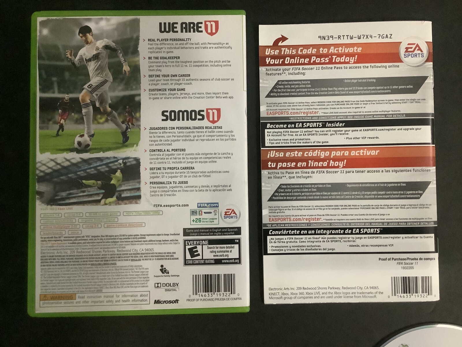 FIFA Soccer 11 Microsoft Xbox 360 Complete w/ Manual