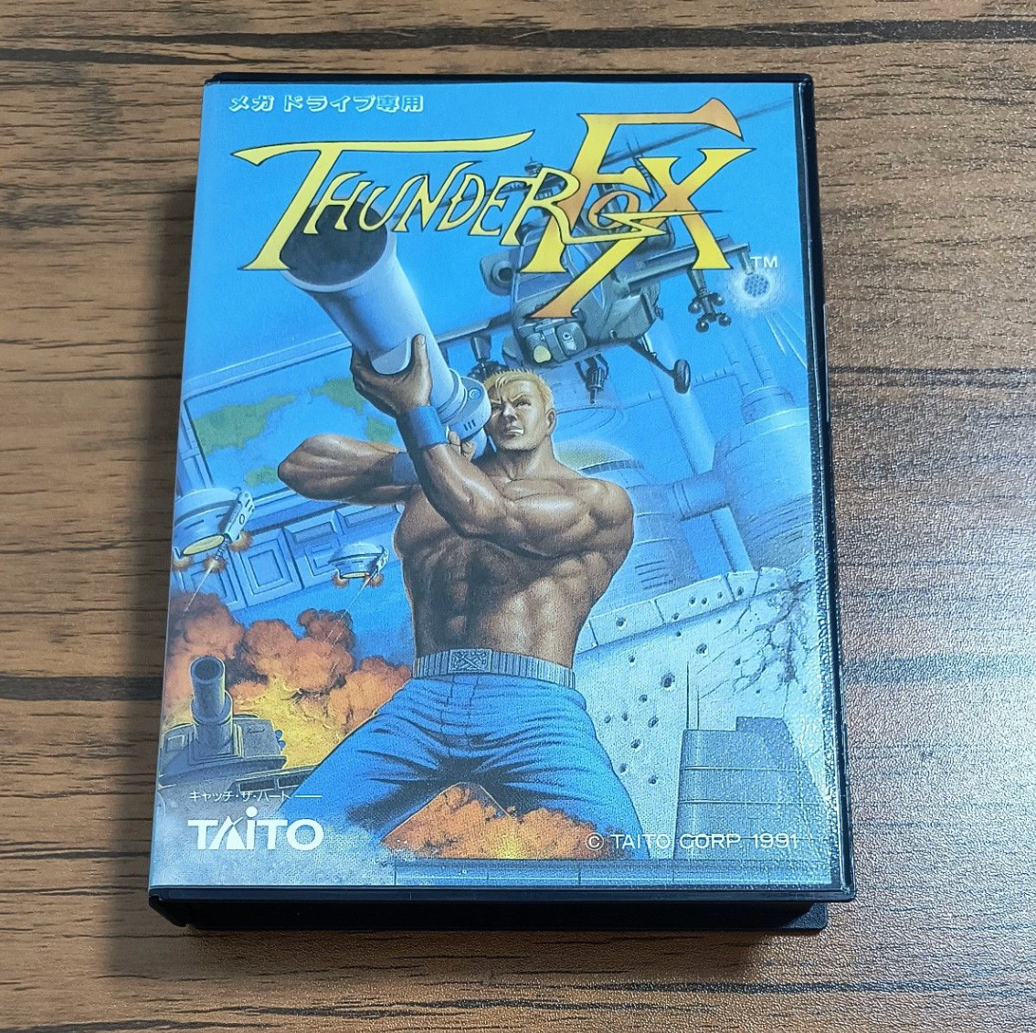 Thunder Fox Sega Mega Drive NTSC-J Japan CIB Box Manual Tested Taito