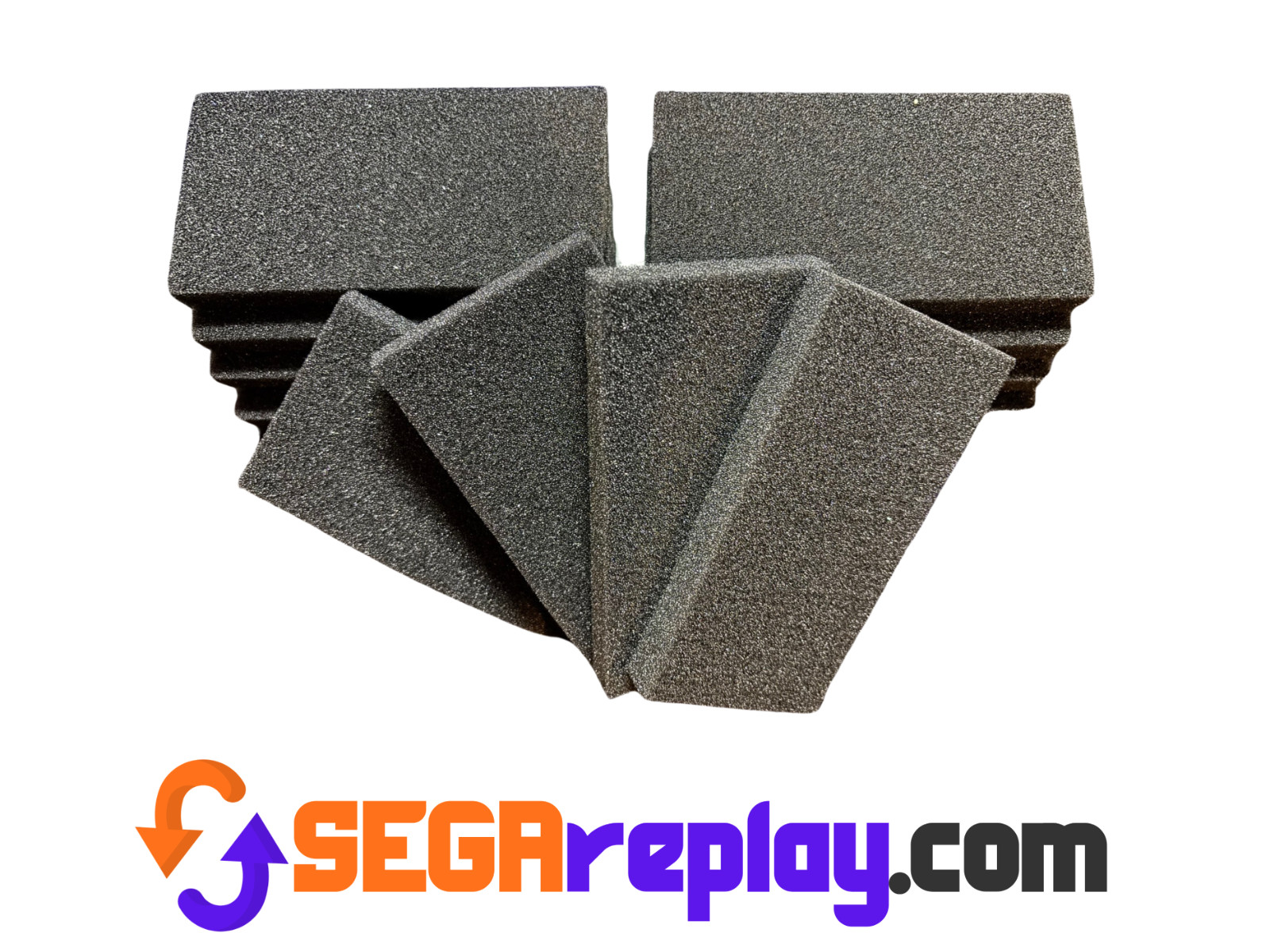 Long Box OEM Foam Inserts, 1/2 inch, Sega Saturn, Sega CD, PS1, NEW, US SELLER!