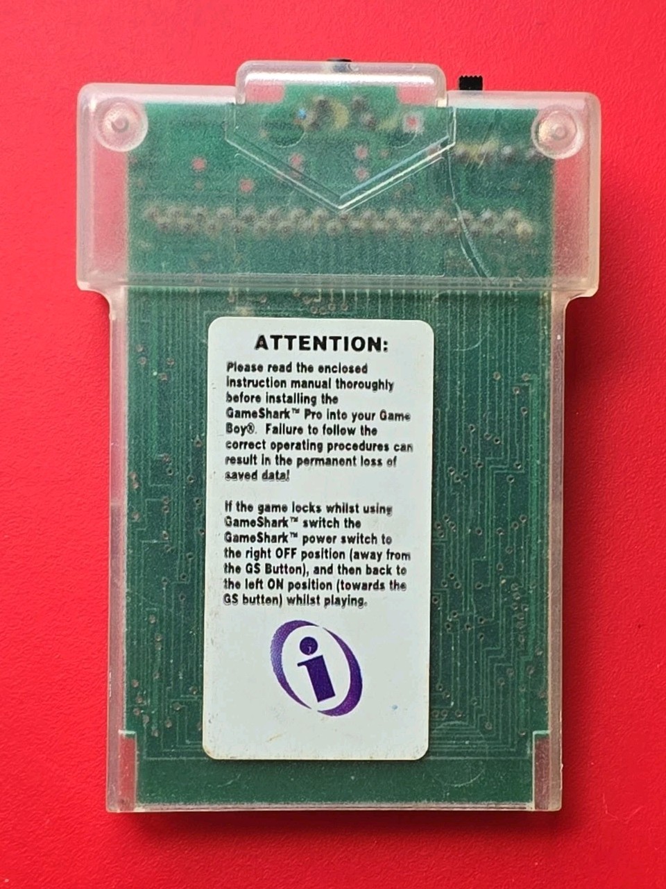 Interact GameShark Pro V4.0 Game Boy For Color & Pocket Needs Codes For Parts