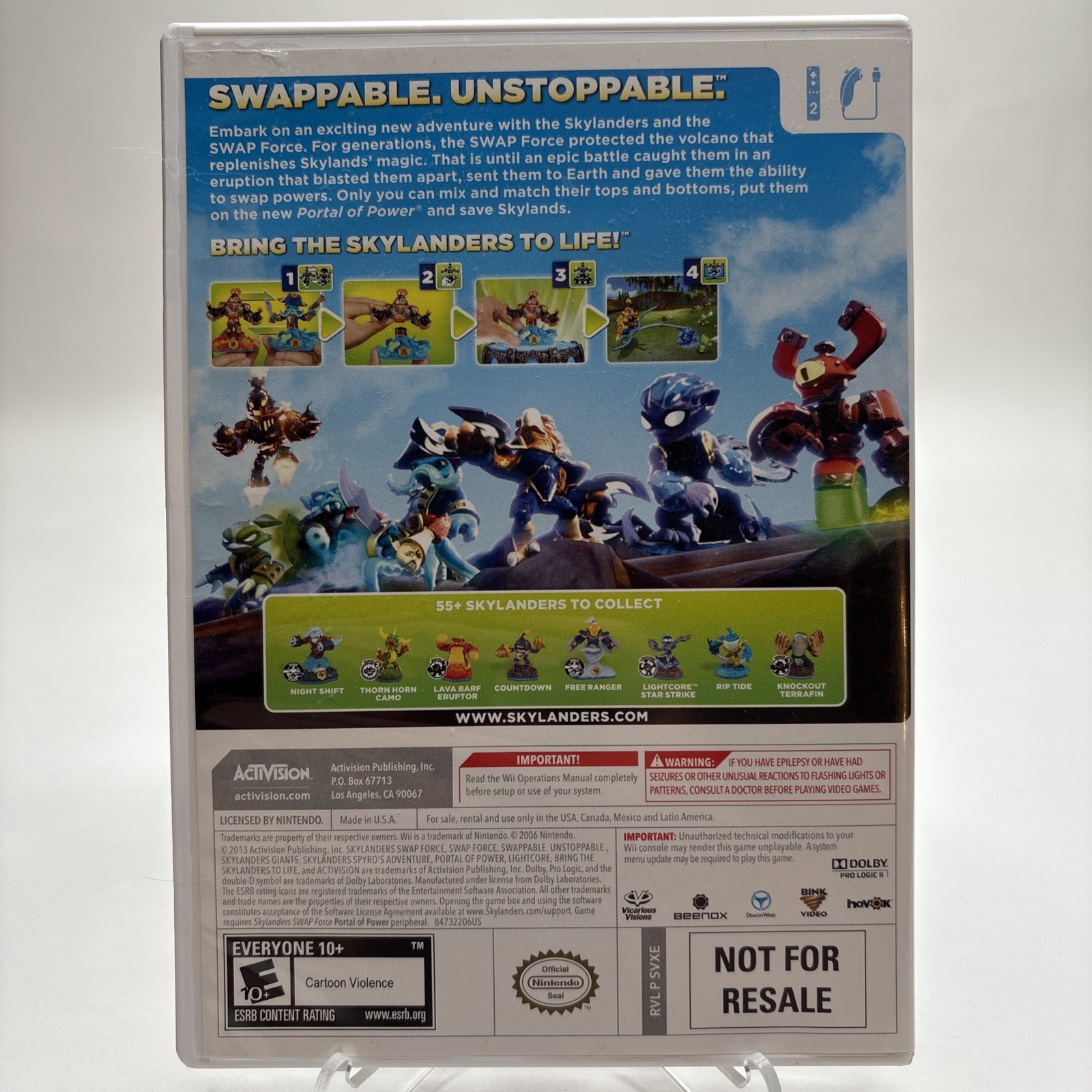 Skylanders Swap Force Wii Game CIB Complete