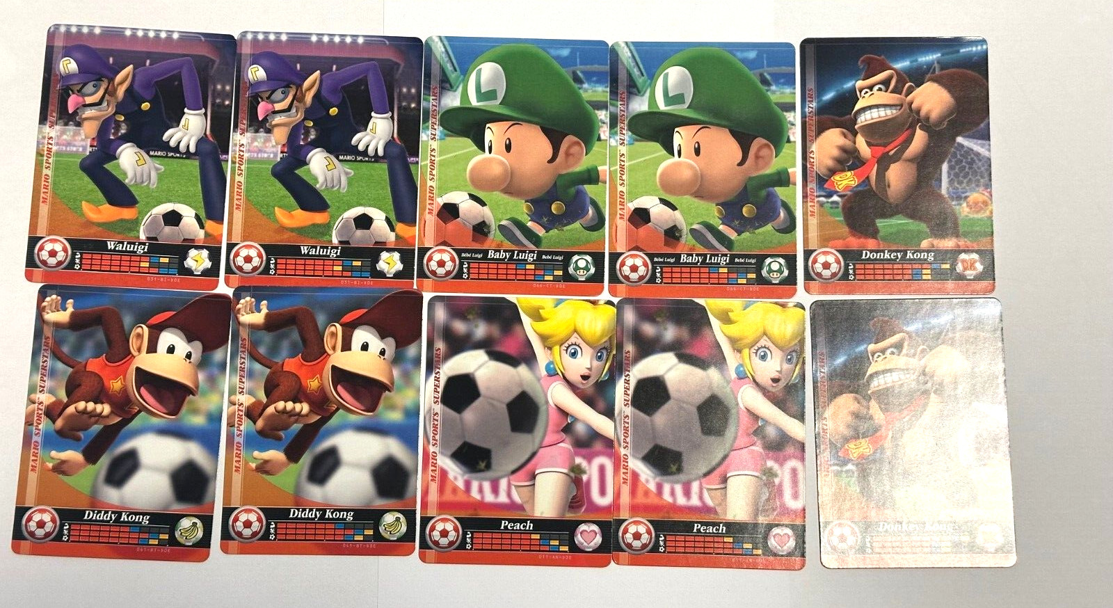 Nintendo 3DS Mario Sports Superstars Amiibo 22 Card Lot Soccer Never Scanned
