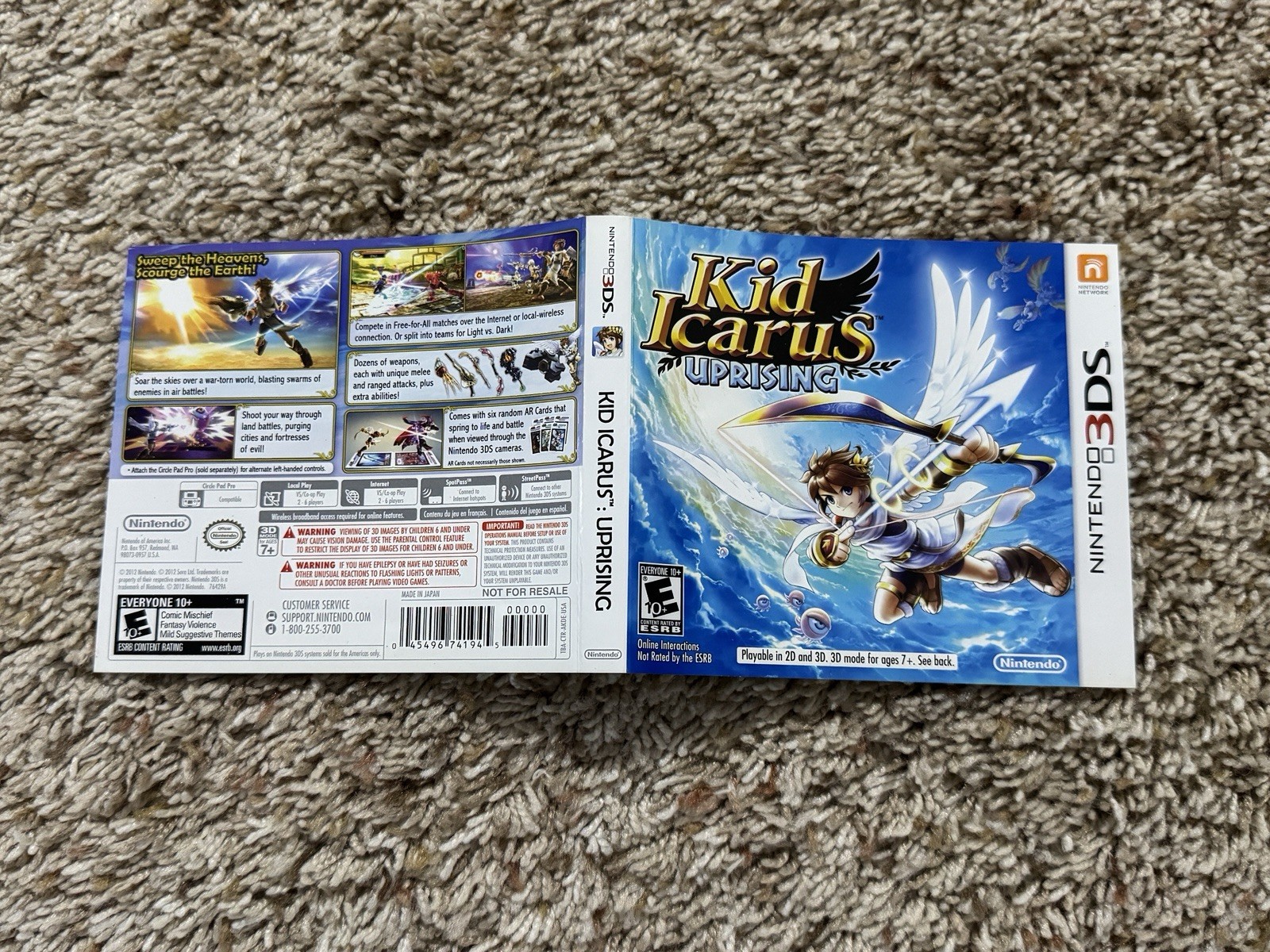 Kid Icarus: Uprising – Nintendo 3DS, USA Version, Rare