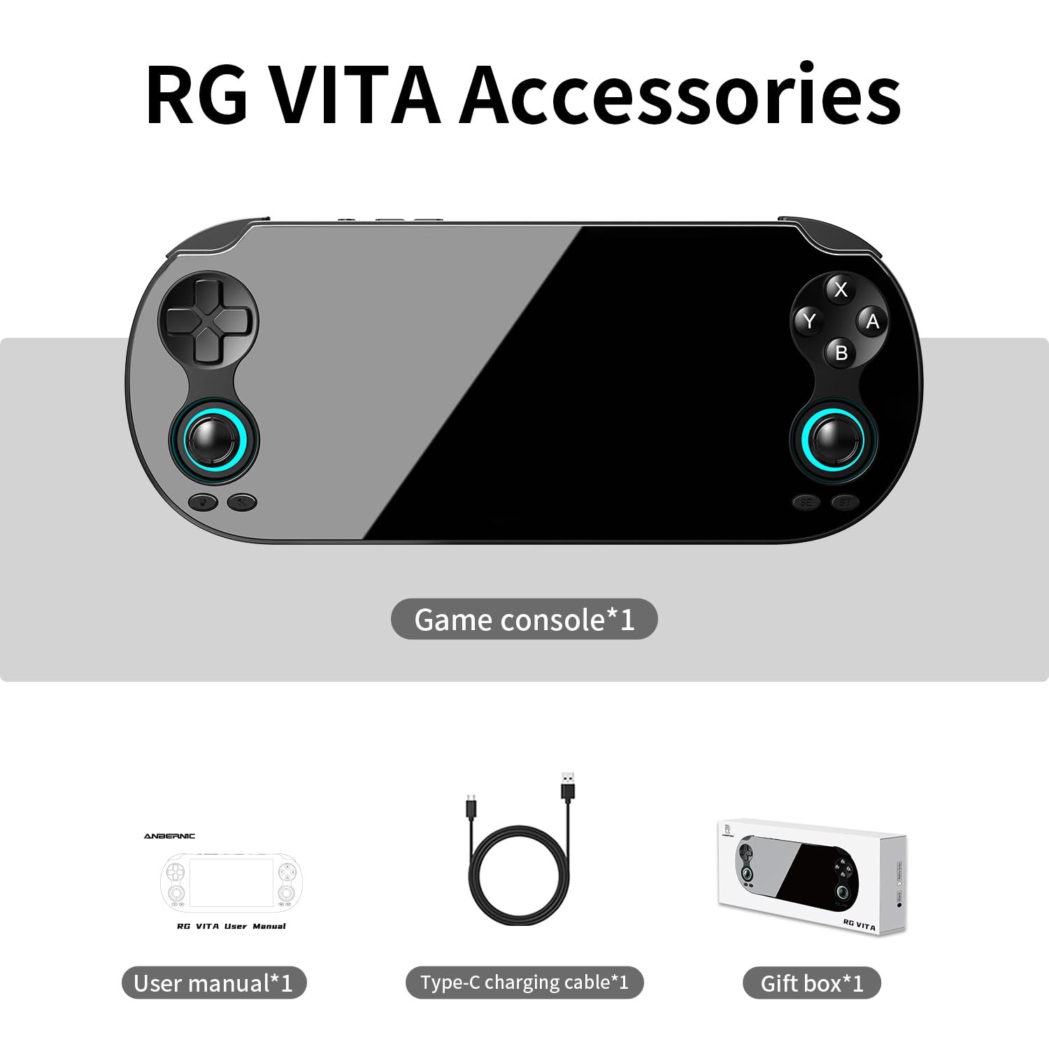 RG VITA Handheld Game Console, Android 12 Retro Gaming Console with 5.46 Inch…