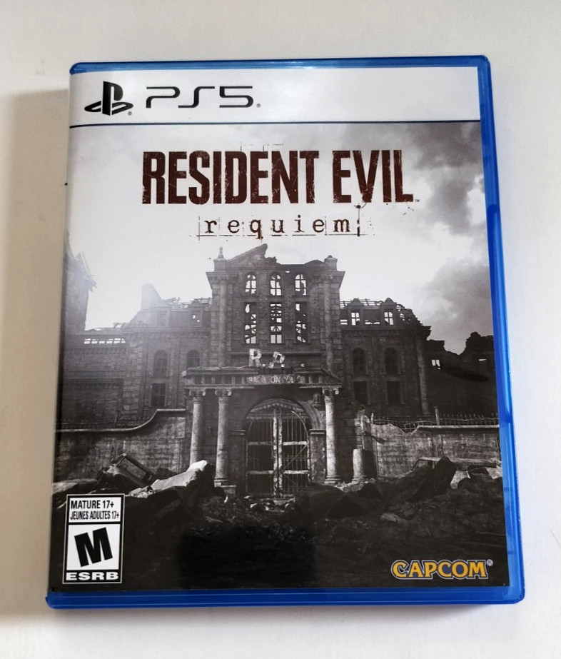 Replacement Case Only for Resident Evil Requiem PlayStation 5 PS5 AUTHENTIC