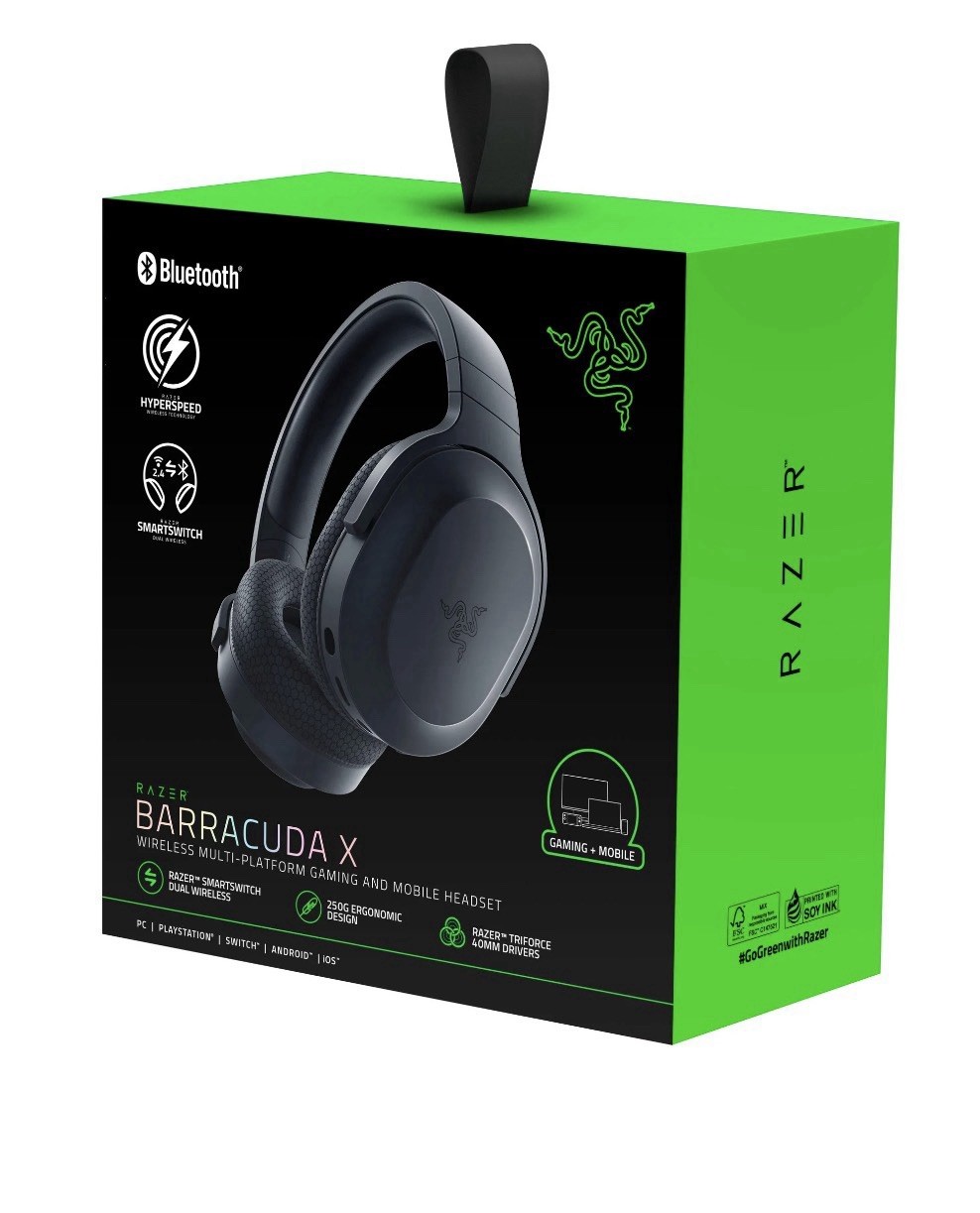 Razer Barracuda X Wireless Gaming Headset – Black (RZ0404430100R3U1)