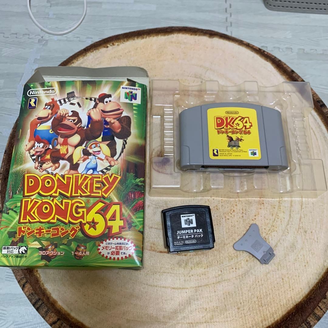 Donkey Kong 64 N64 w Box Jumper Pak Action Game Nintendo 64