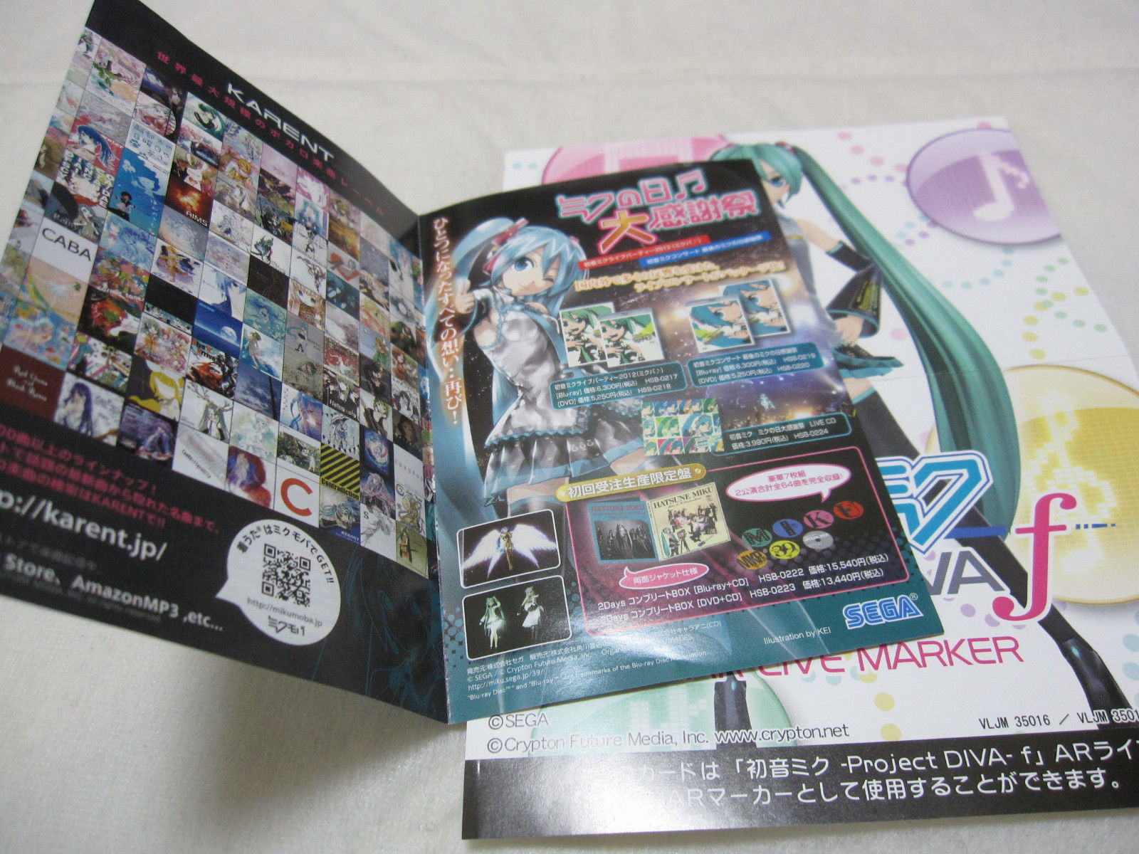 7-14 Days to USA. W/AR Marker + Card Vita Hatsune Miku Project Diva f Japanese