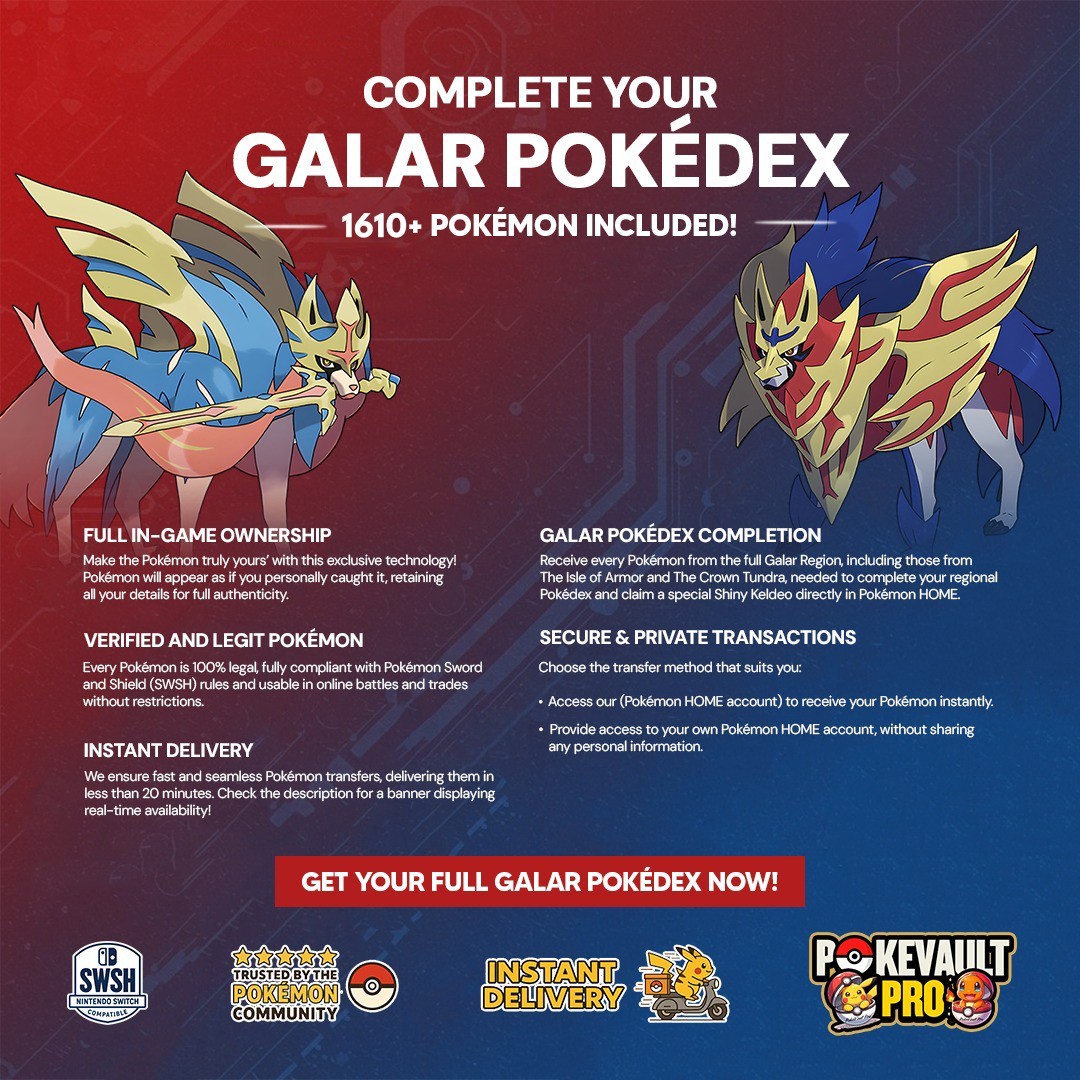 Pokemon Home Living Dex – Complete Pokedex for All Pokemon Games (Gen 1-9)