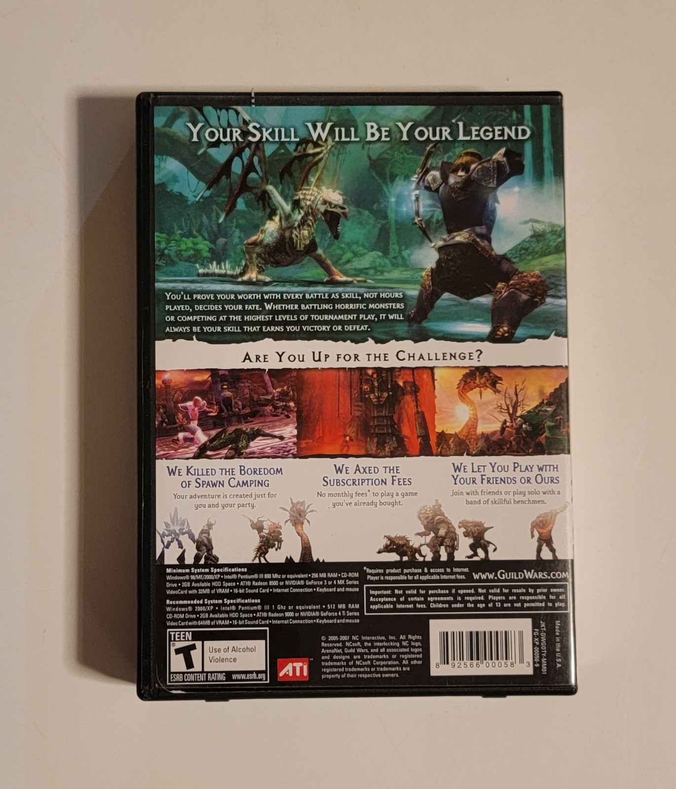 Guild Wars Game of the Year Edition for PC Complete w Opened Key Card Untested