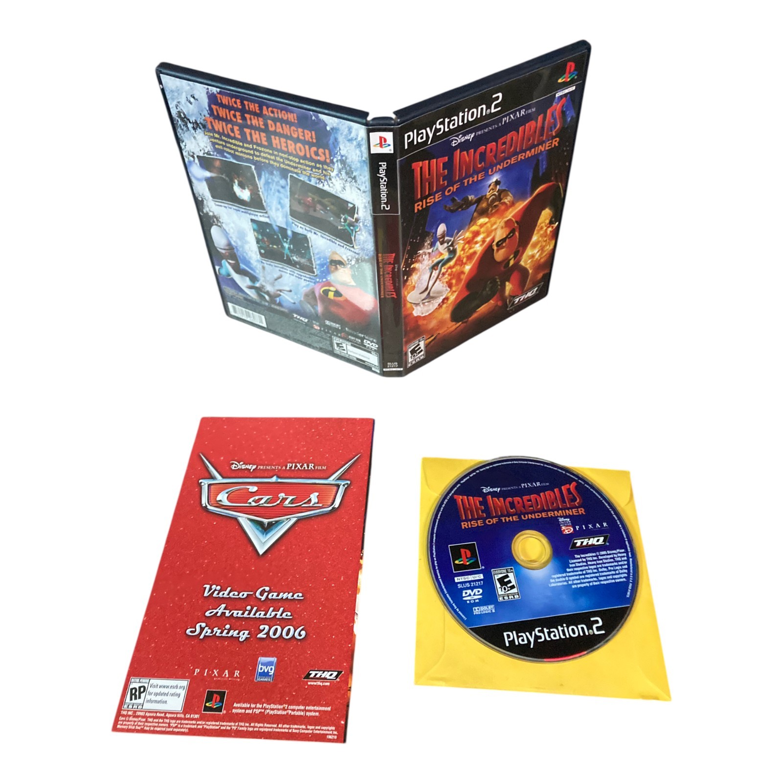 Sony PlayStation 2 PS2 CIB COMPLETE TESTED Incredibles Rise of the Underminer