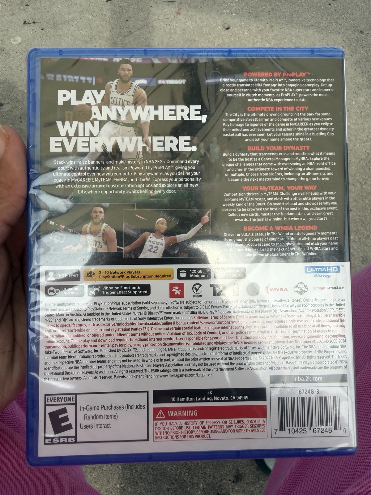 2K NBA 2K25 (PS5) 2024 E-Everyone Basketball Sports, Multiplayer Online