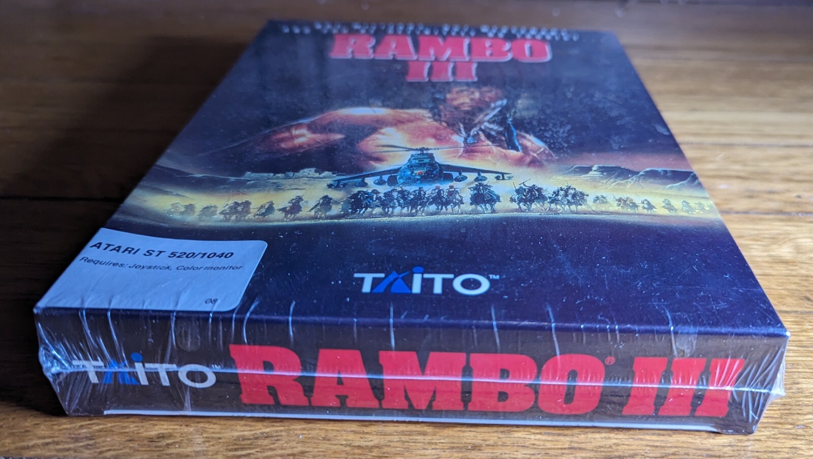NEW FACTORY SEALED! Rambo III 3 – ATARI ST 520/1040 Taito Game Big Box PC 1989